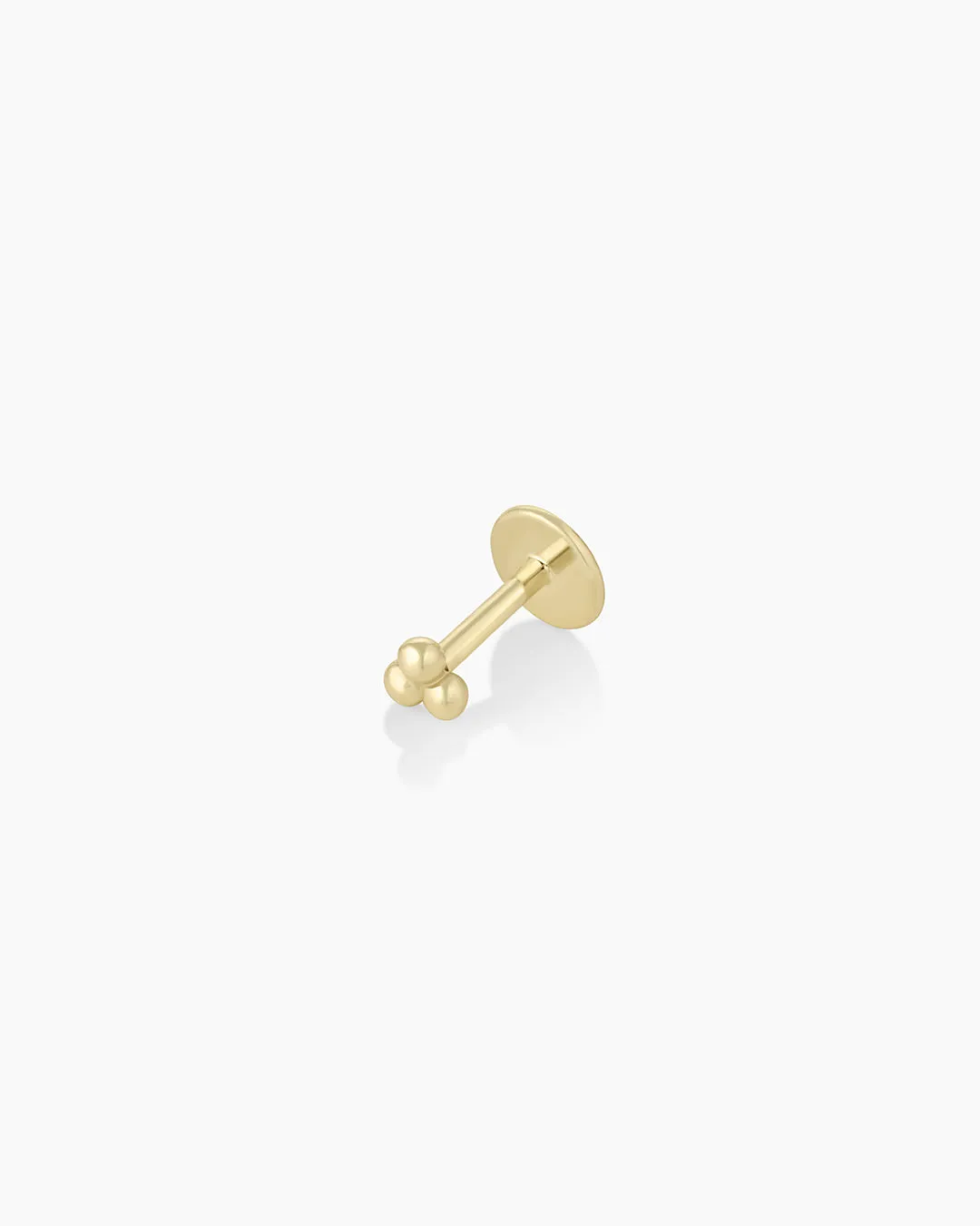 14k Gold Trio Flat Back Studs