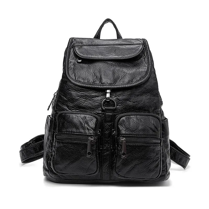 2158 Women's Cool Backpack  - Soft Leather Shoulder Bag