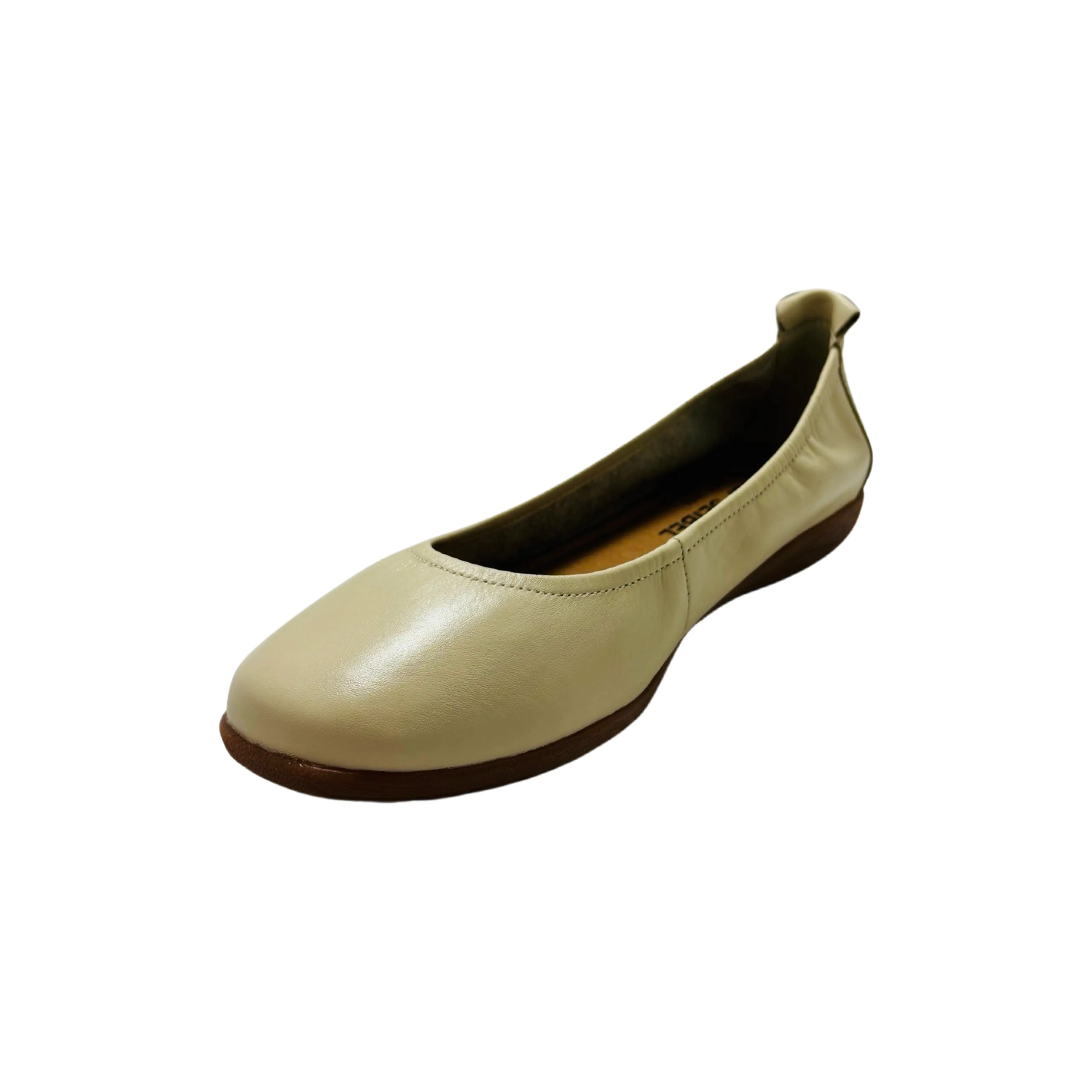 74801 Sand Leather Flat