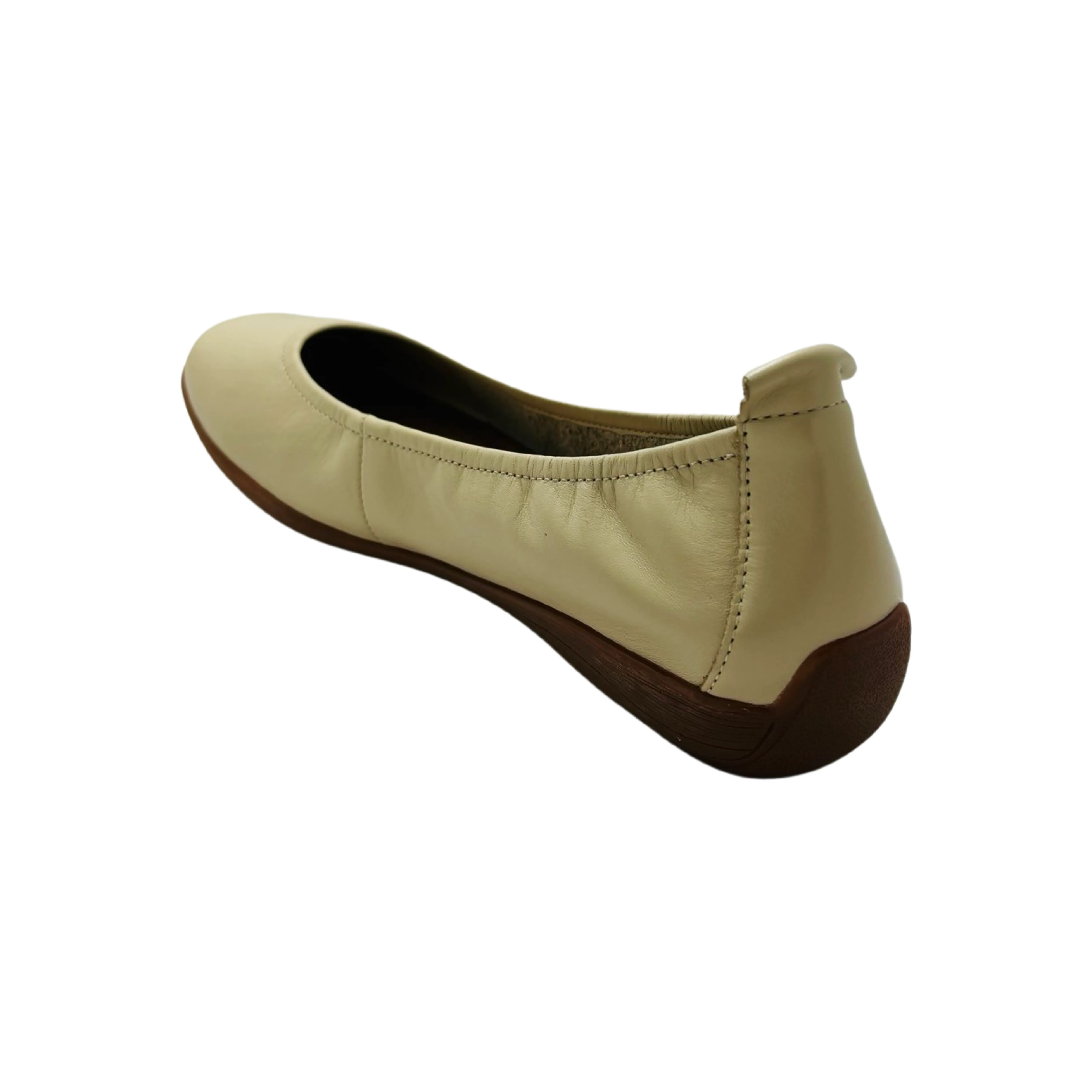 74801 Sand Leather Flat