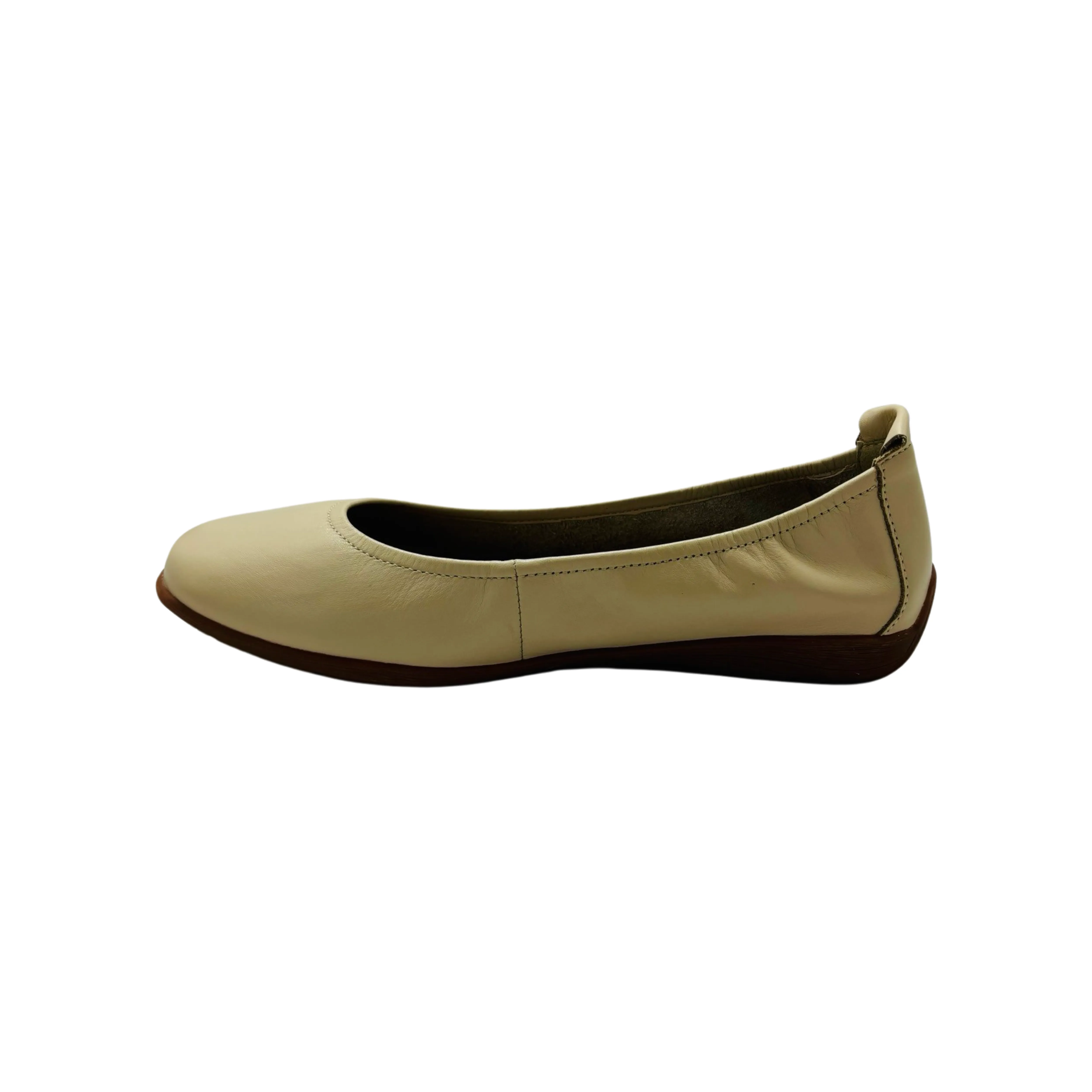 74801 Sand Leather Flat