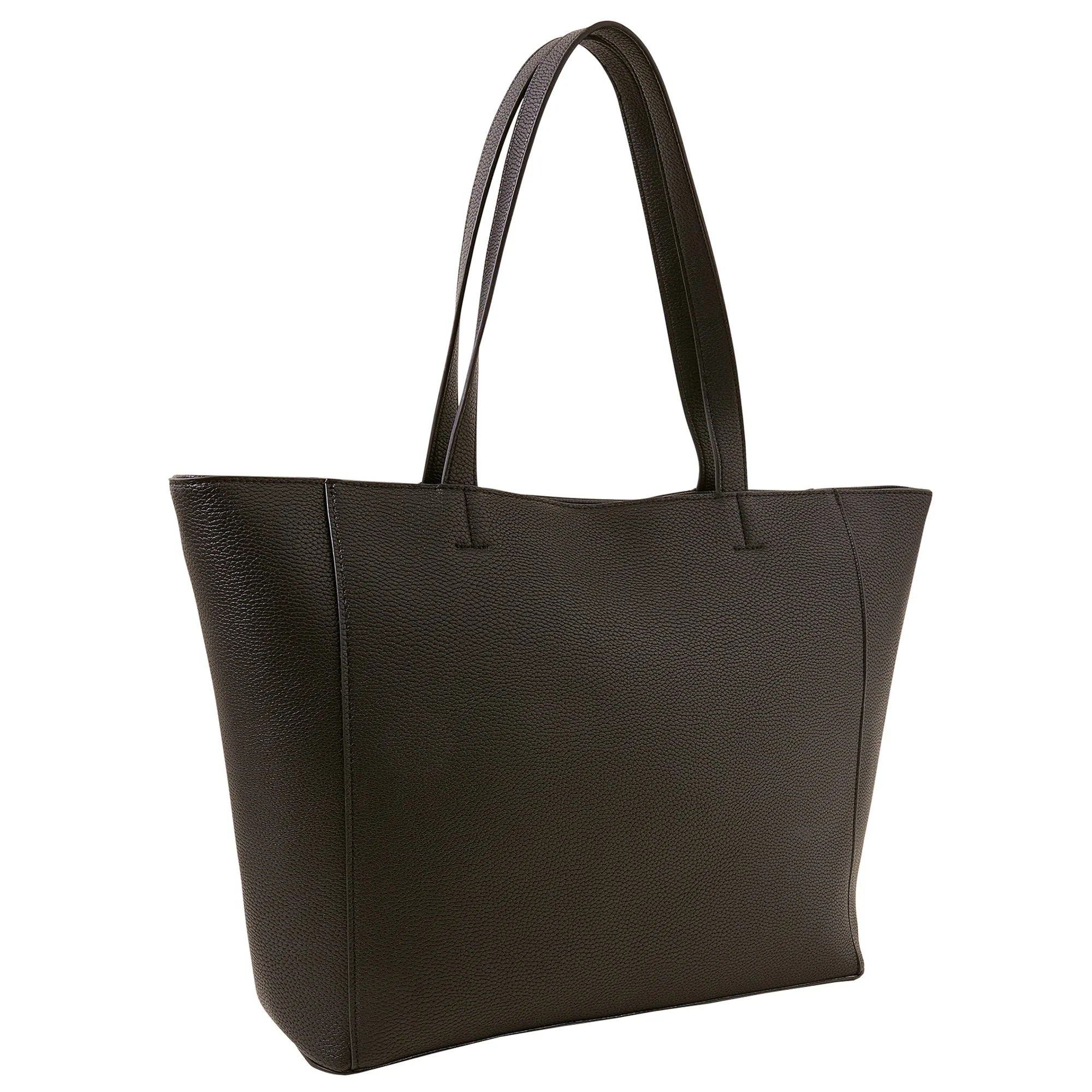 Accessorize London Women's Black Front Pocket Tote Bag