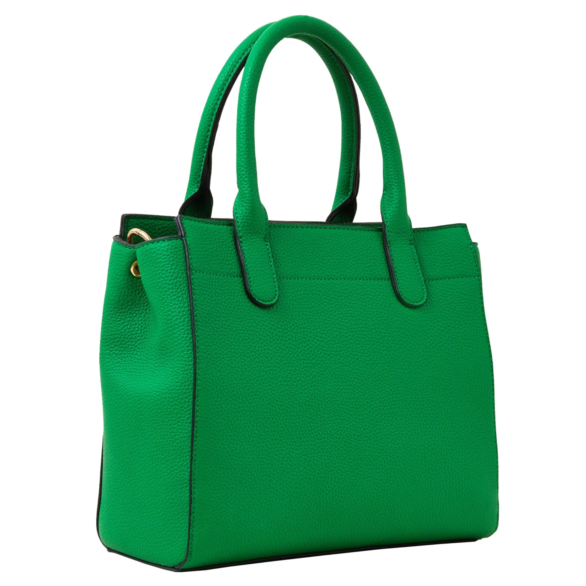 Accessorize London Women's Green Satchel With Webbing Strap