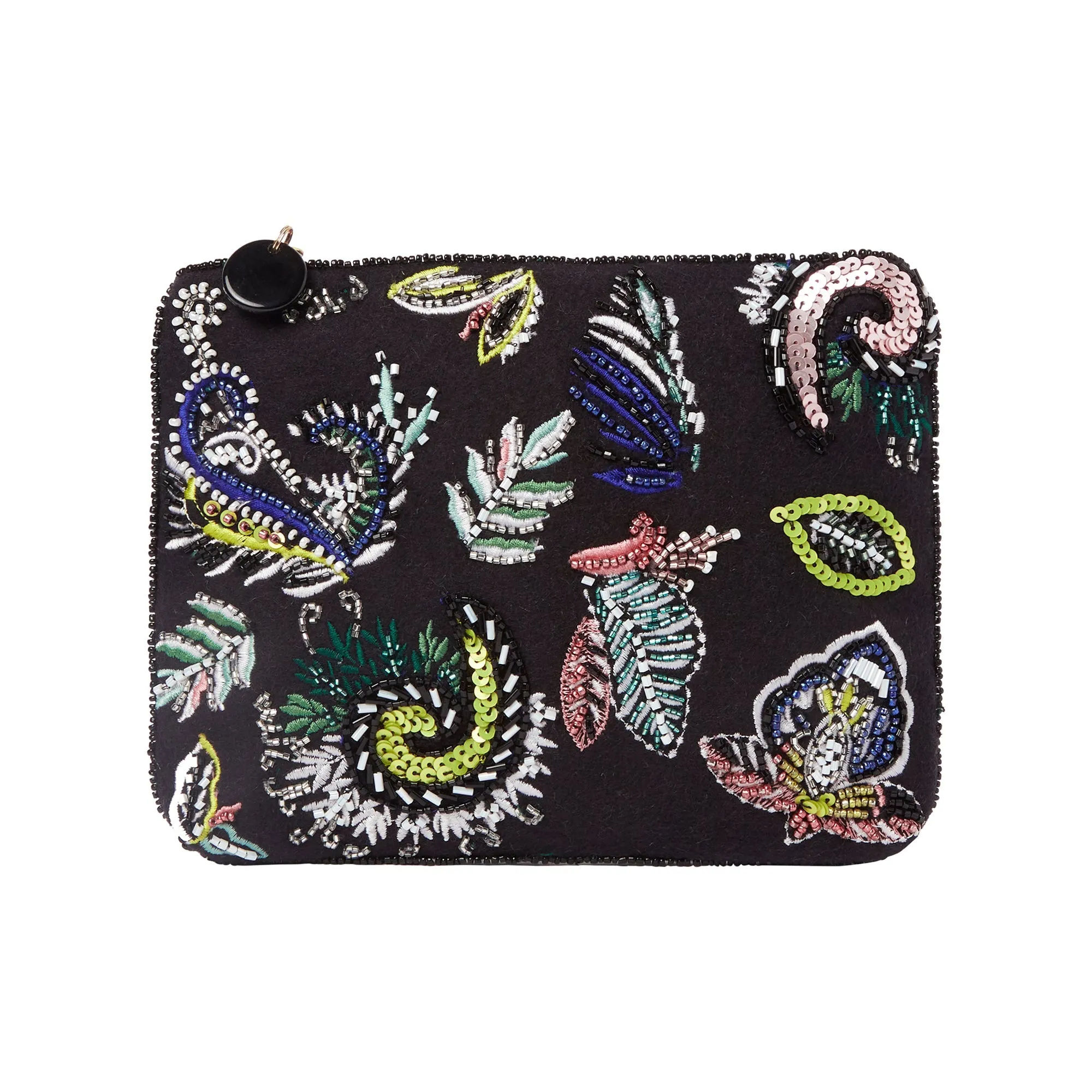 Accessorize London Women's  Paisley Beaded Pouch