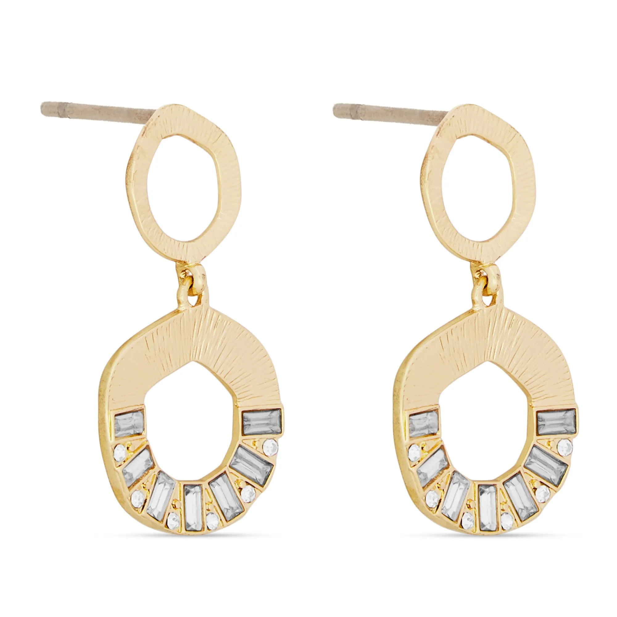 Accessorize London Women's Textured Circles Drop