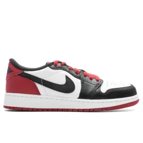 Air Jordan 1 Low OG (GS) - White/Black/Varsity Red