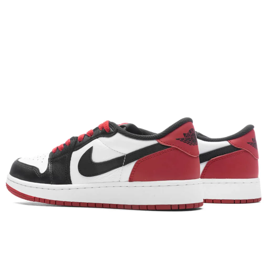 Air Jordan 1 Low OG (GS) - White/Black/Varsity Red