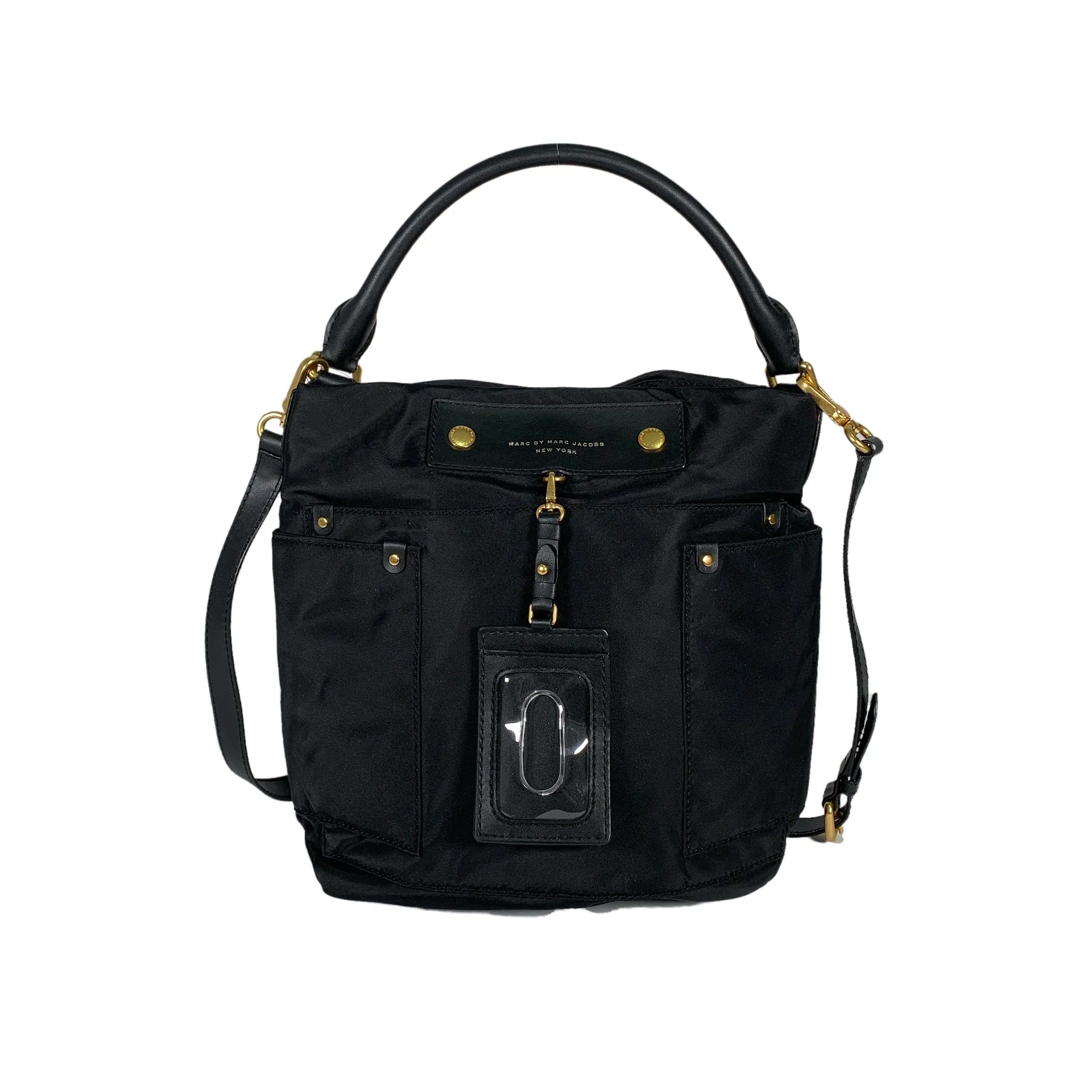 Black Nylon Satchel