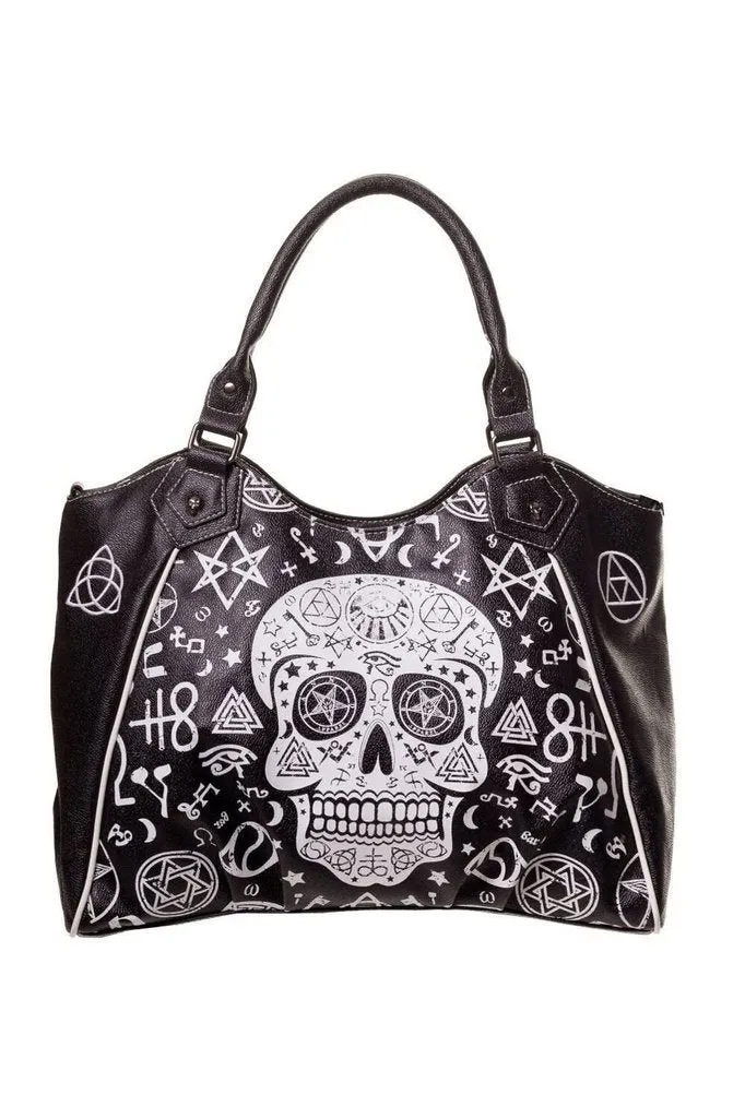 Black Skull Pentagram Handbag