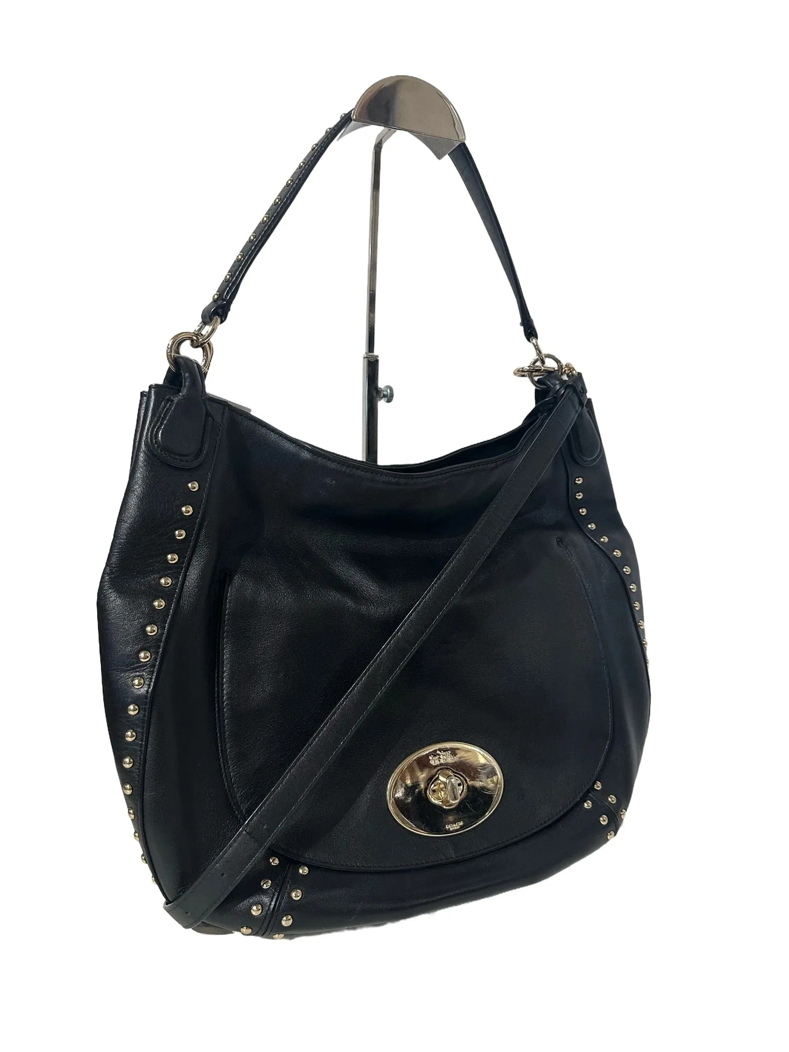 Black Stud Satchel