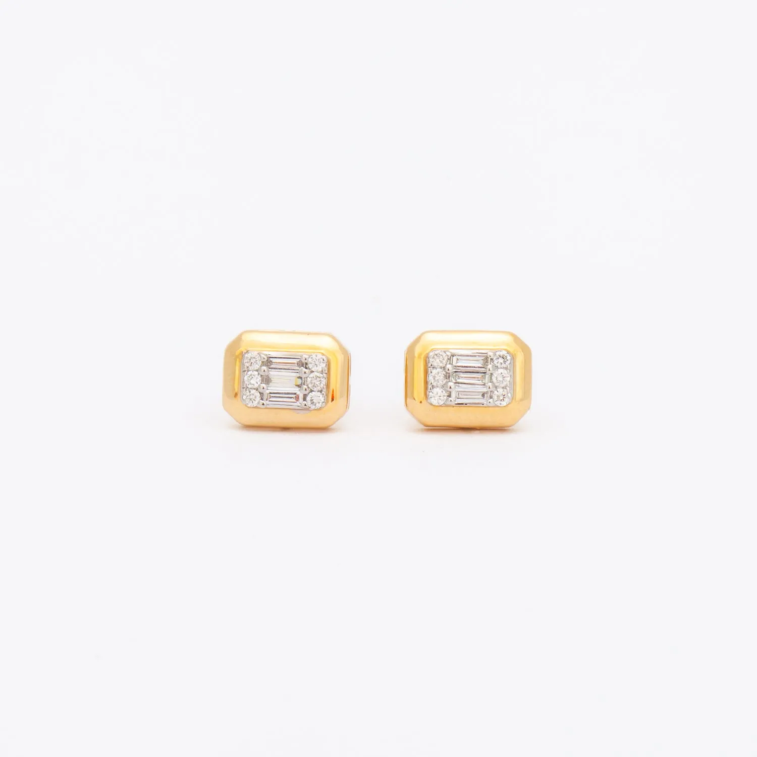 Bold Diamond Illusion Studs