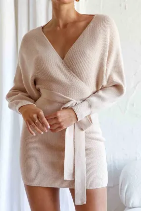 Chloe Knit Dress - Beige