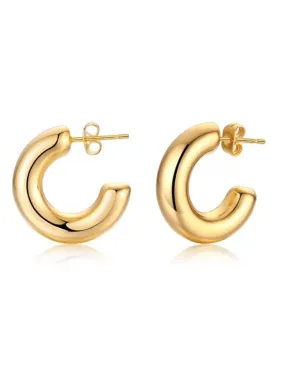 Chloe Mini Hoop, Gold Plated