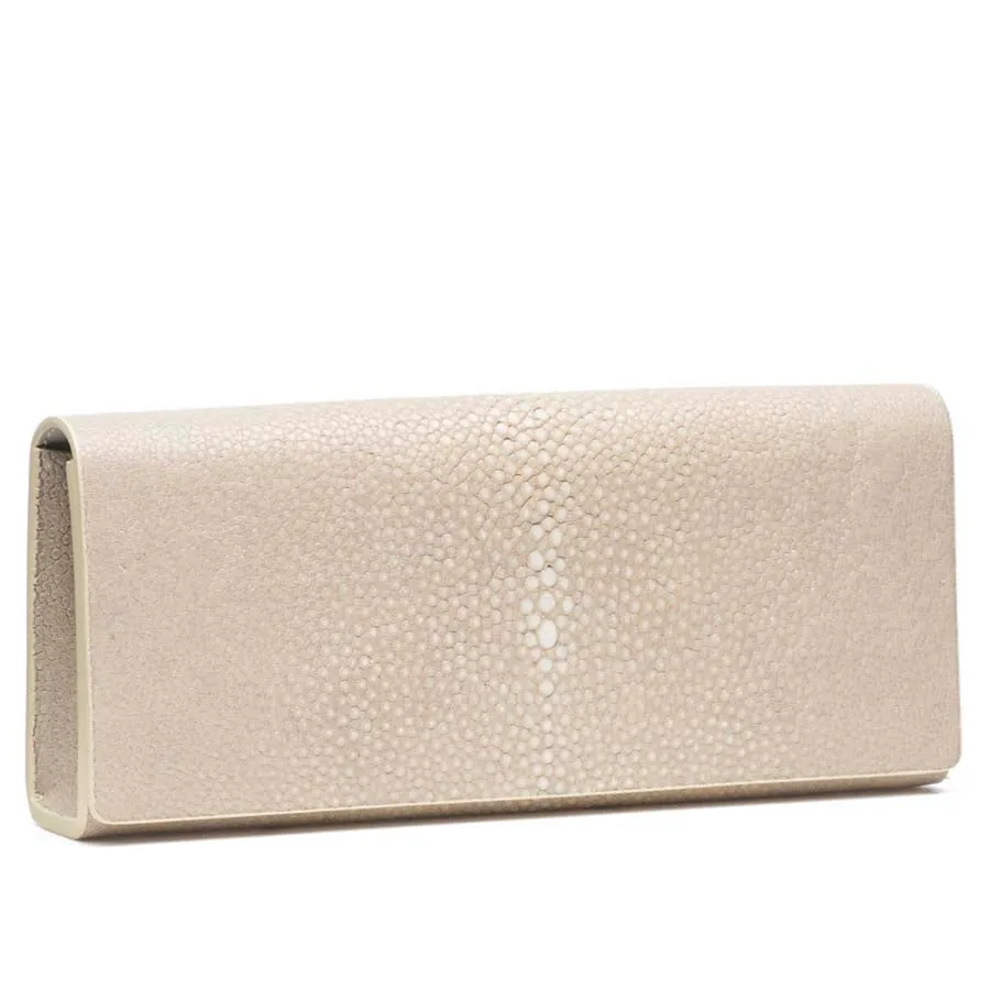 Cleo Shagreen Clutch