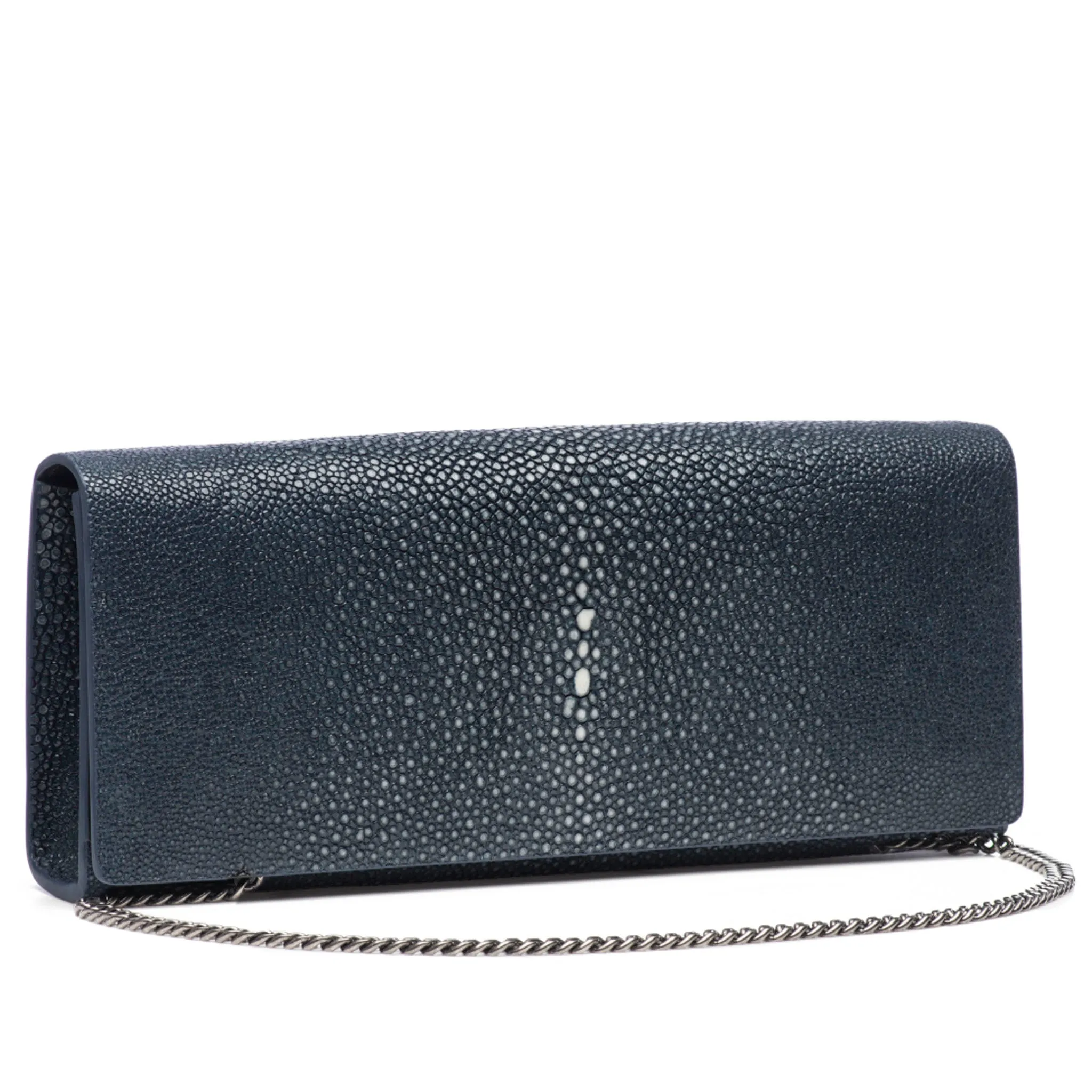 Cleo Shagreen Clutch