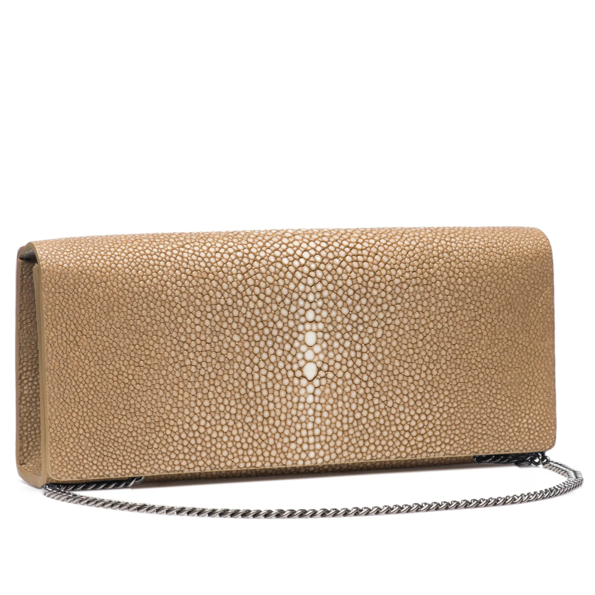 Cleo Shagreen Clutch