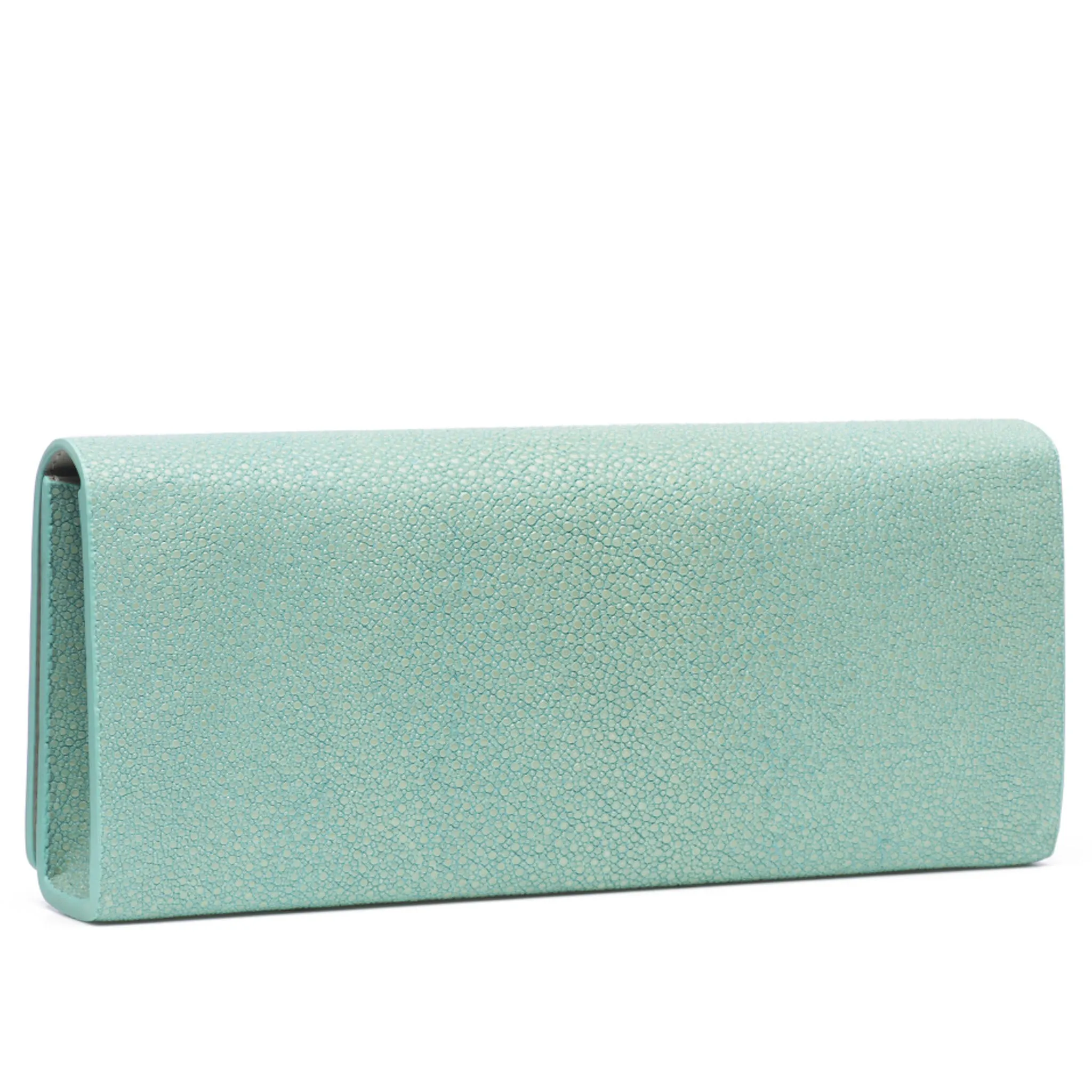 Cleo Shagreen Clutch