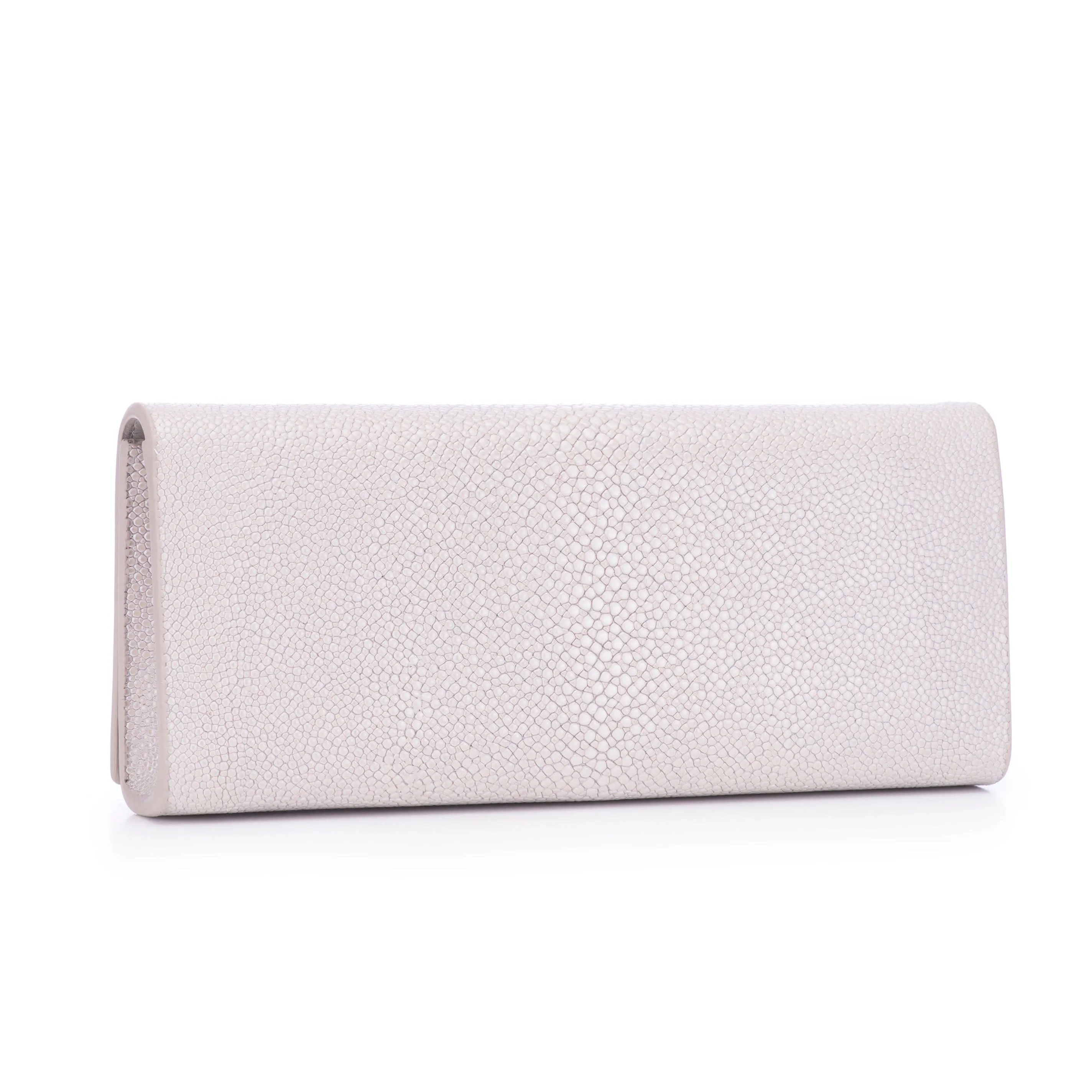 Cleo Shagreen Clutch