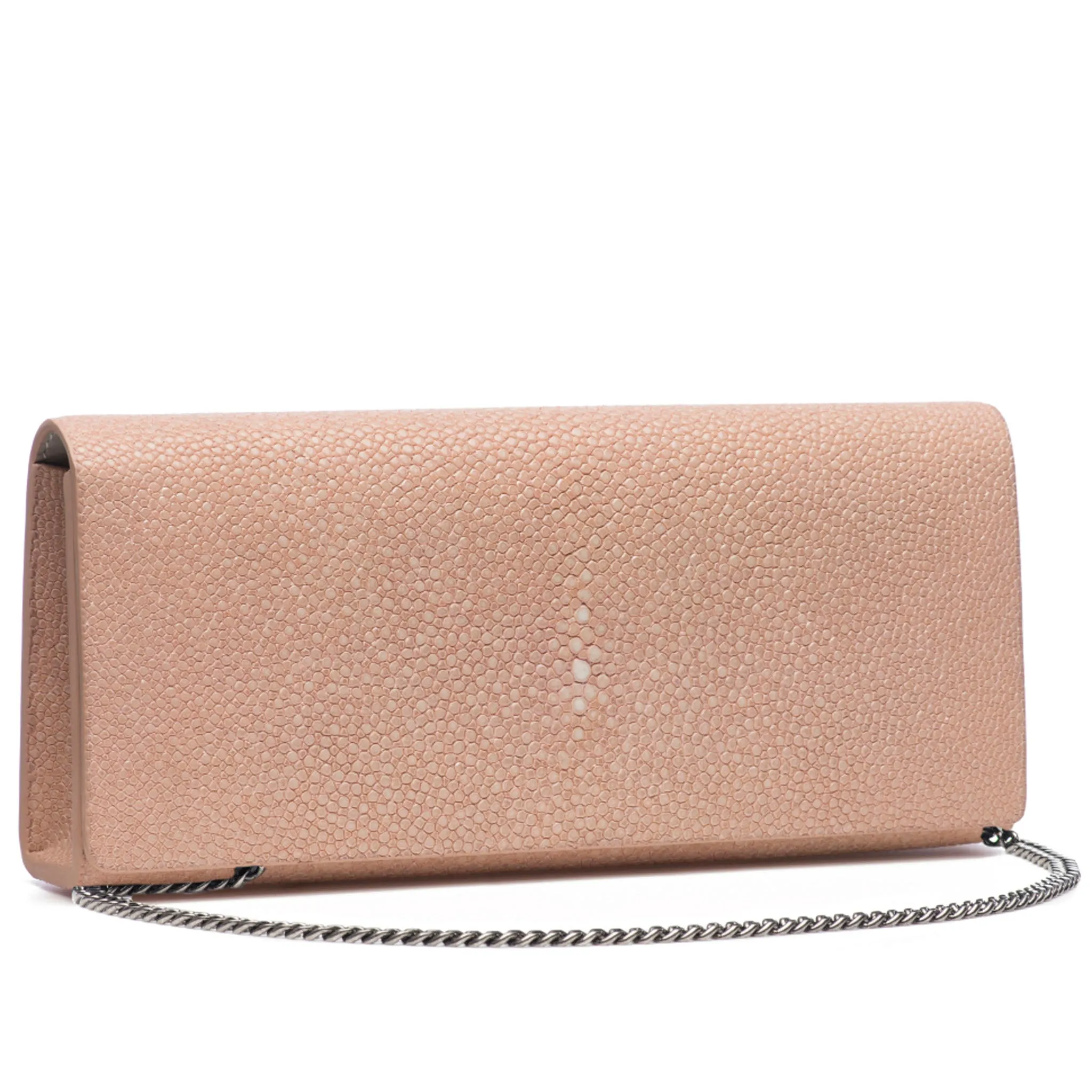 Cleo Shagreen Clutch