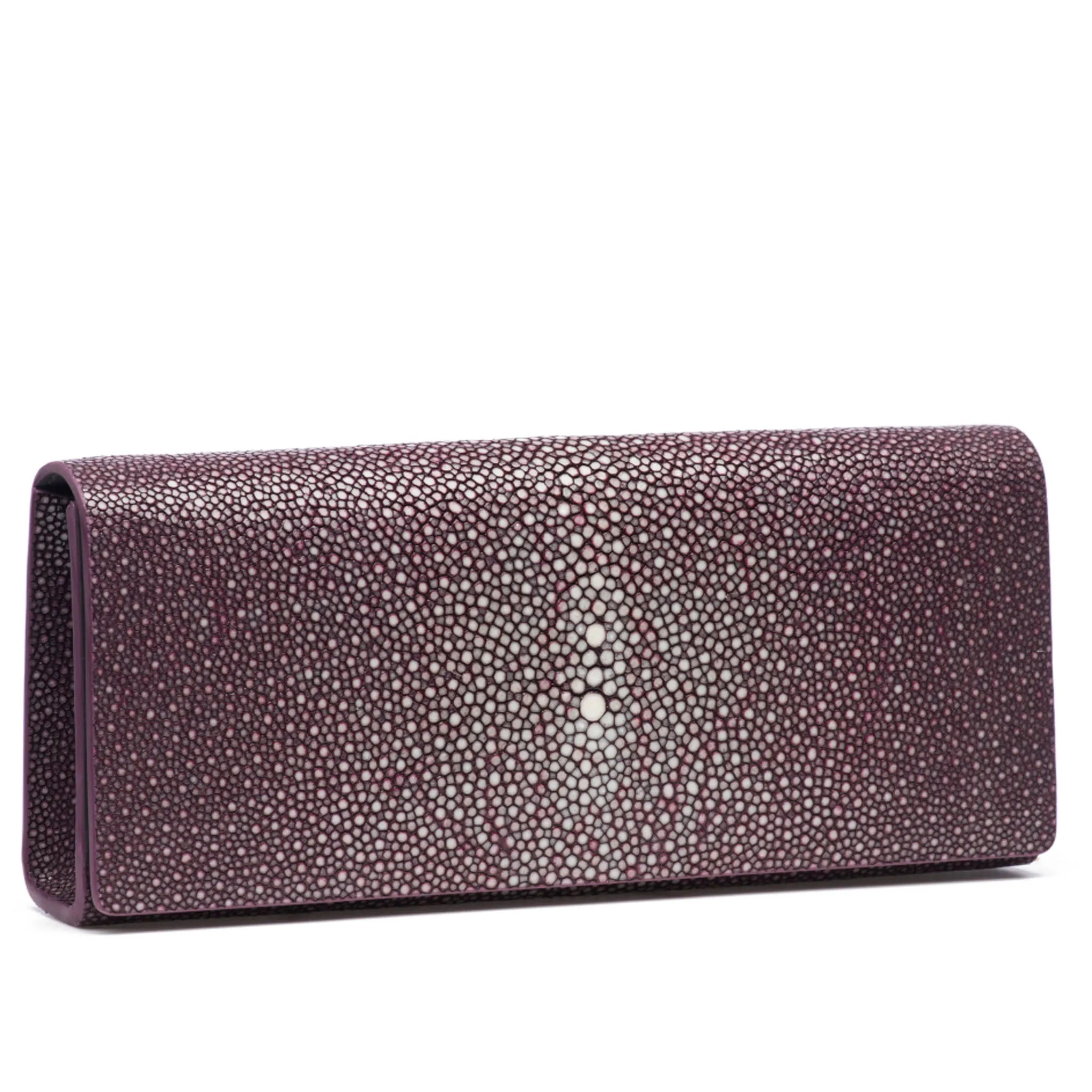 Cleo Shagreen Clutch