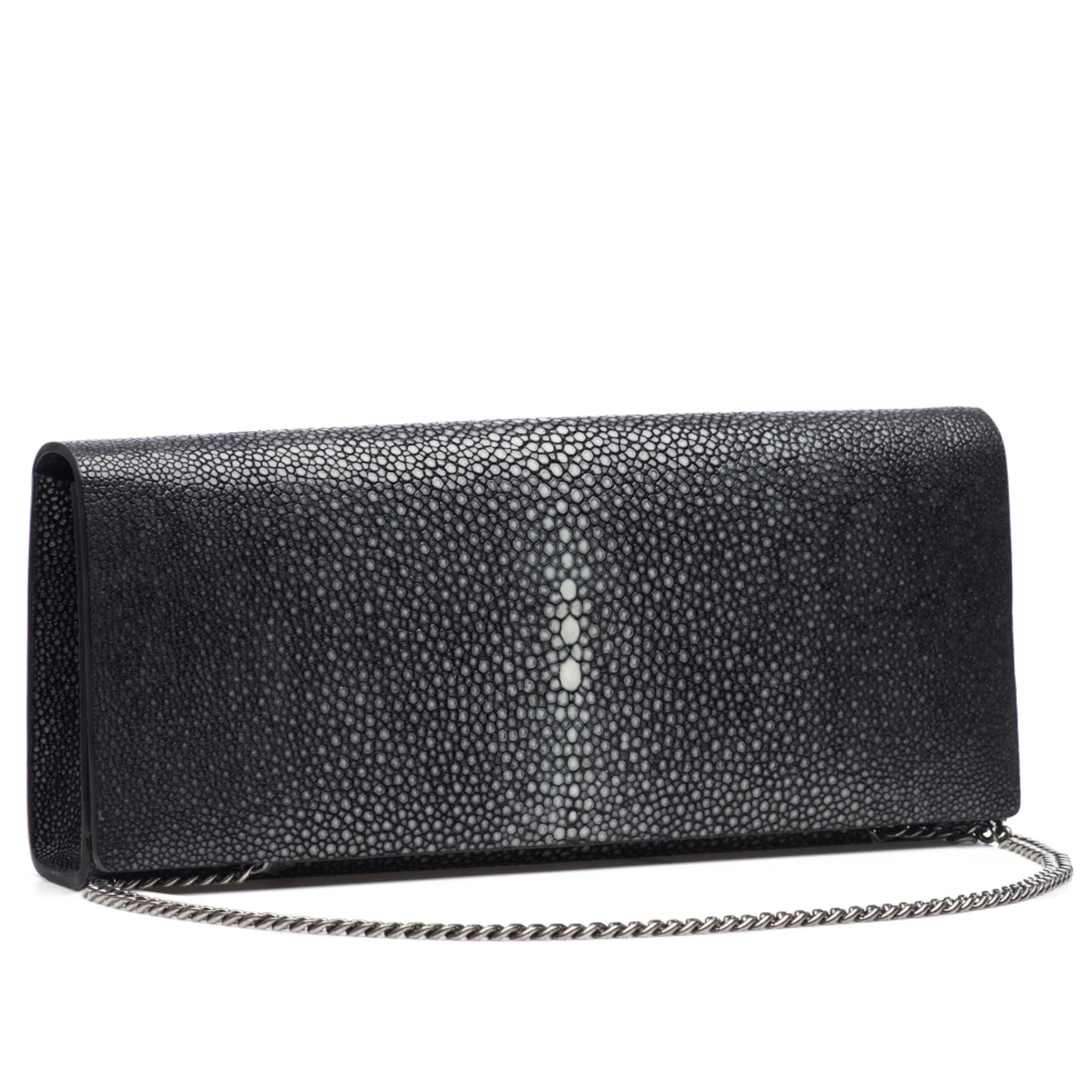 Cleo Shagreen Clutch