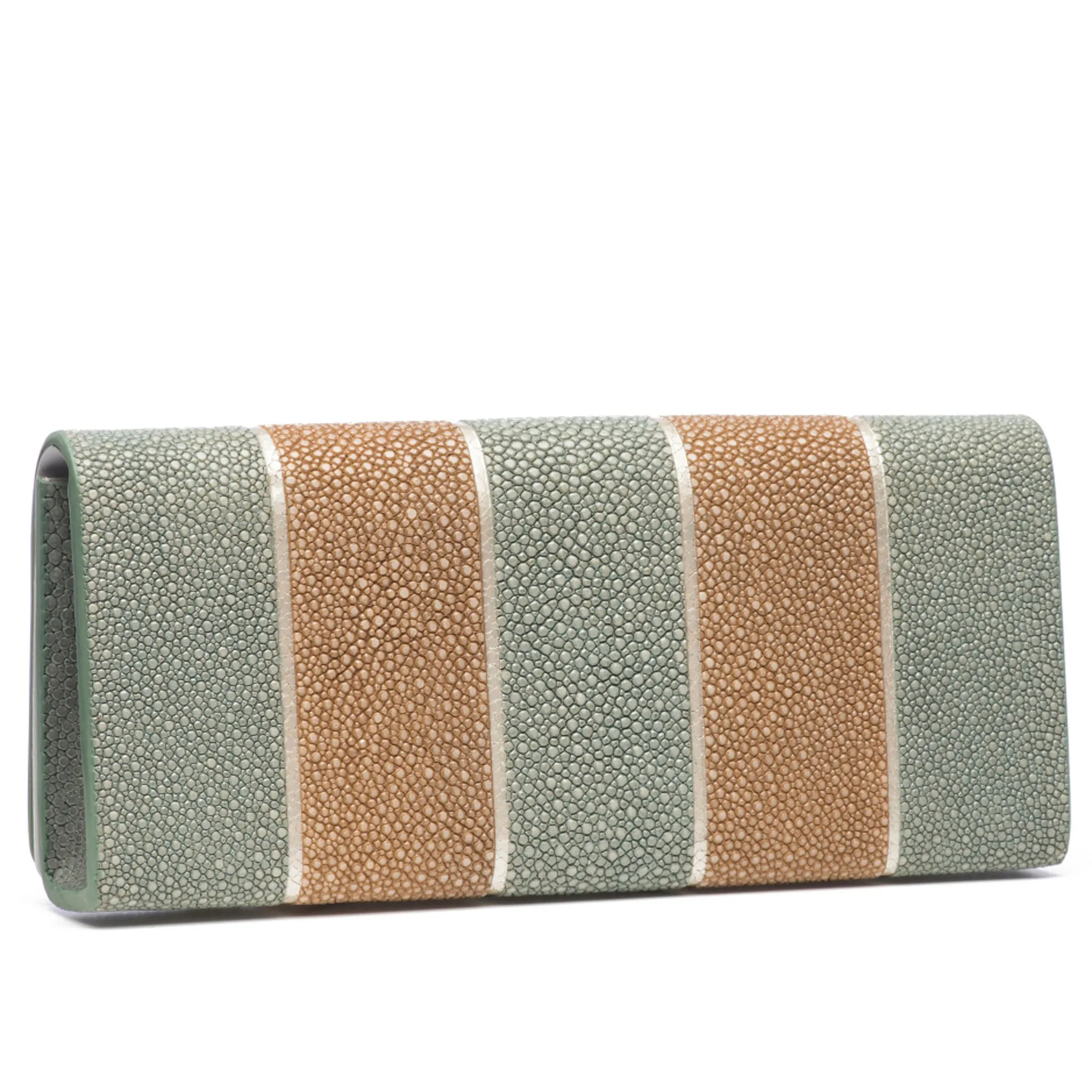 Cleo Shagreen Clutch