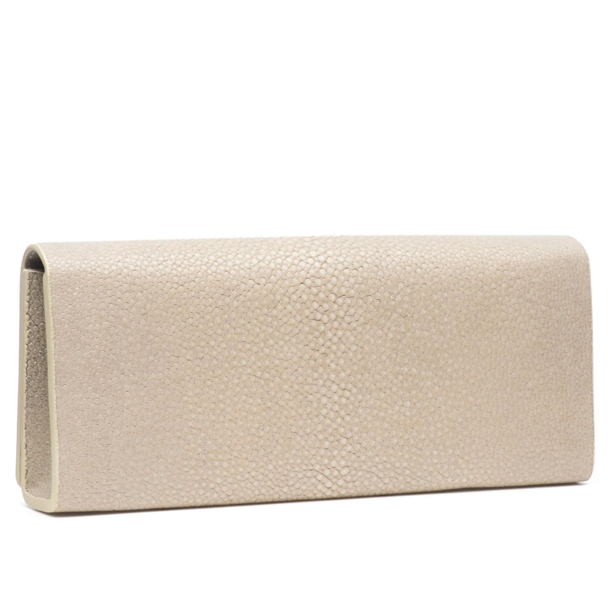 Cleo Shagreen Clutch