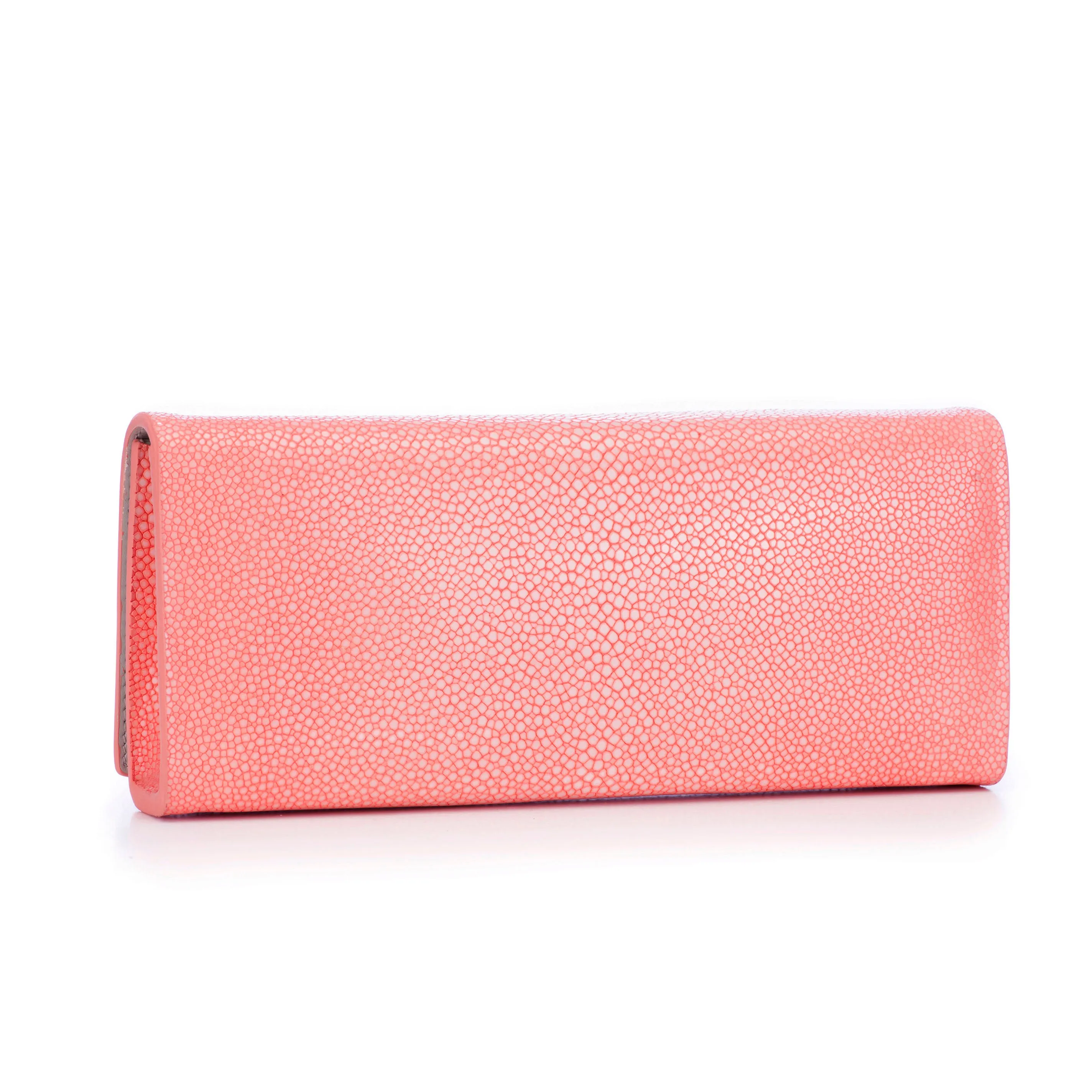 Cleo Shagreen Clutch