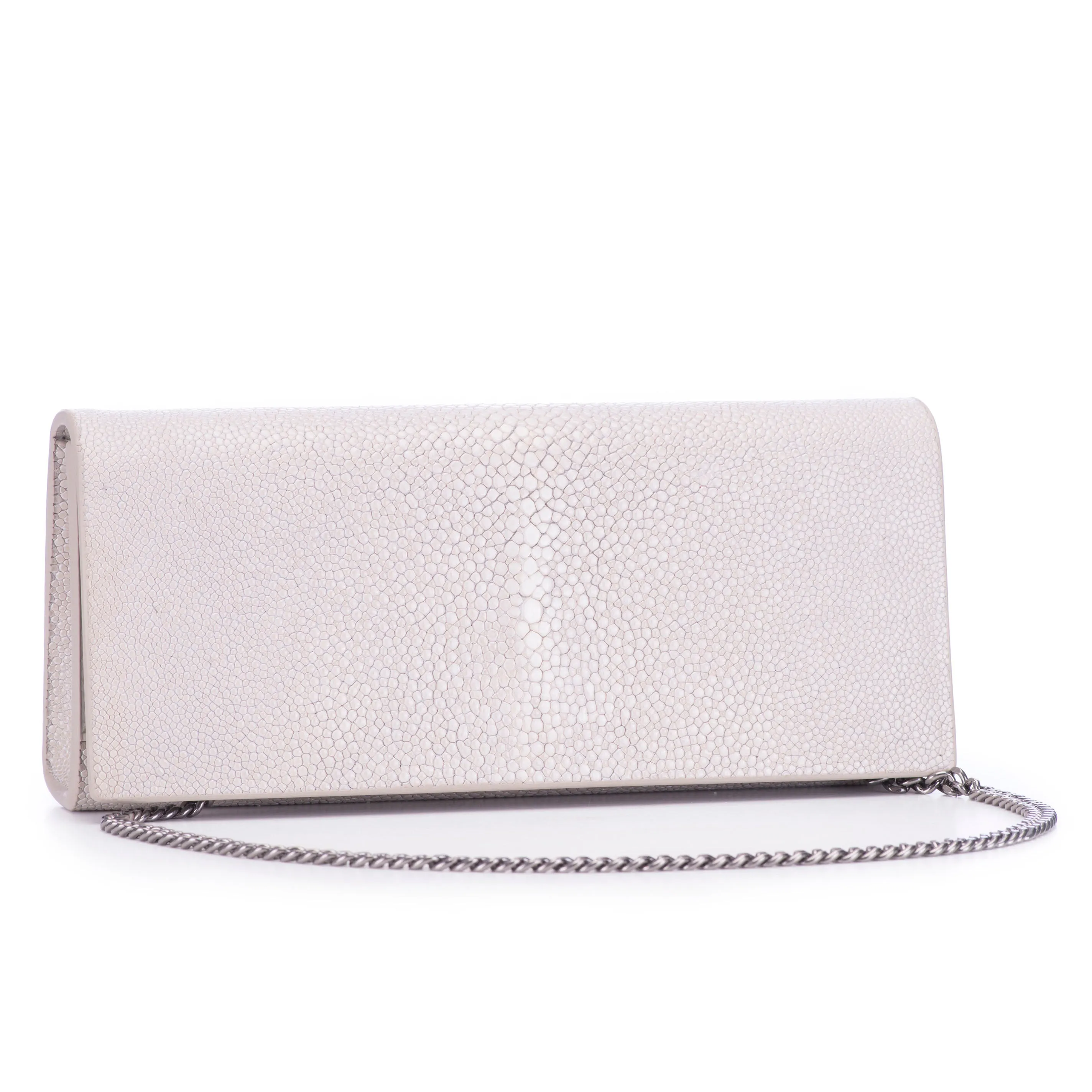 Cleo Shagreen Clutch