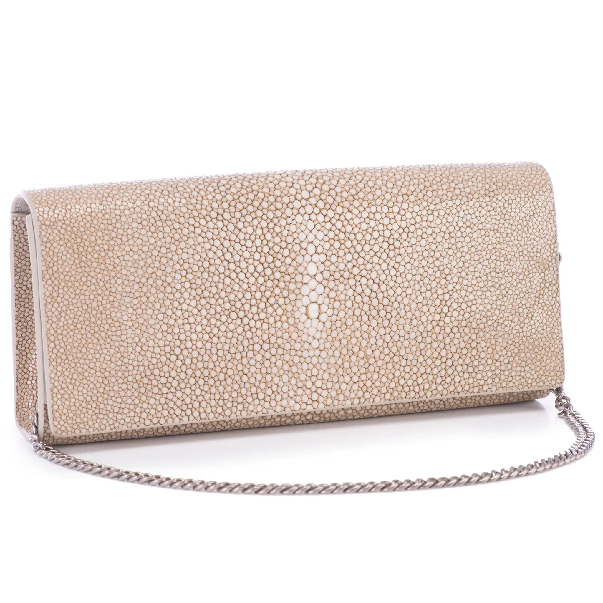 Cleo Shagreen Clutch