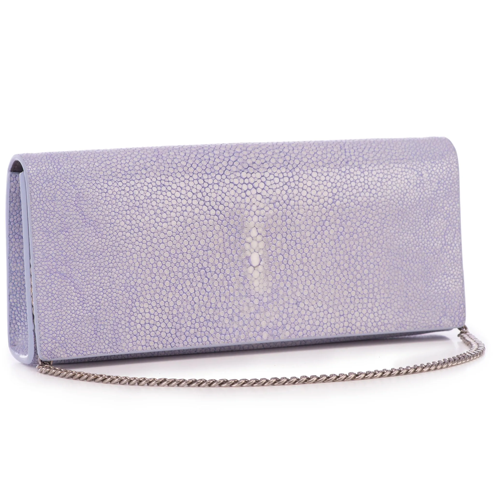 Cleo Shagreen Clutch