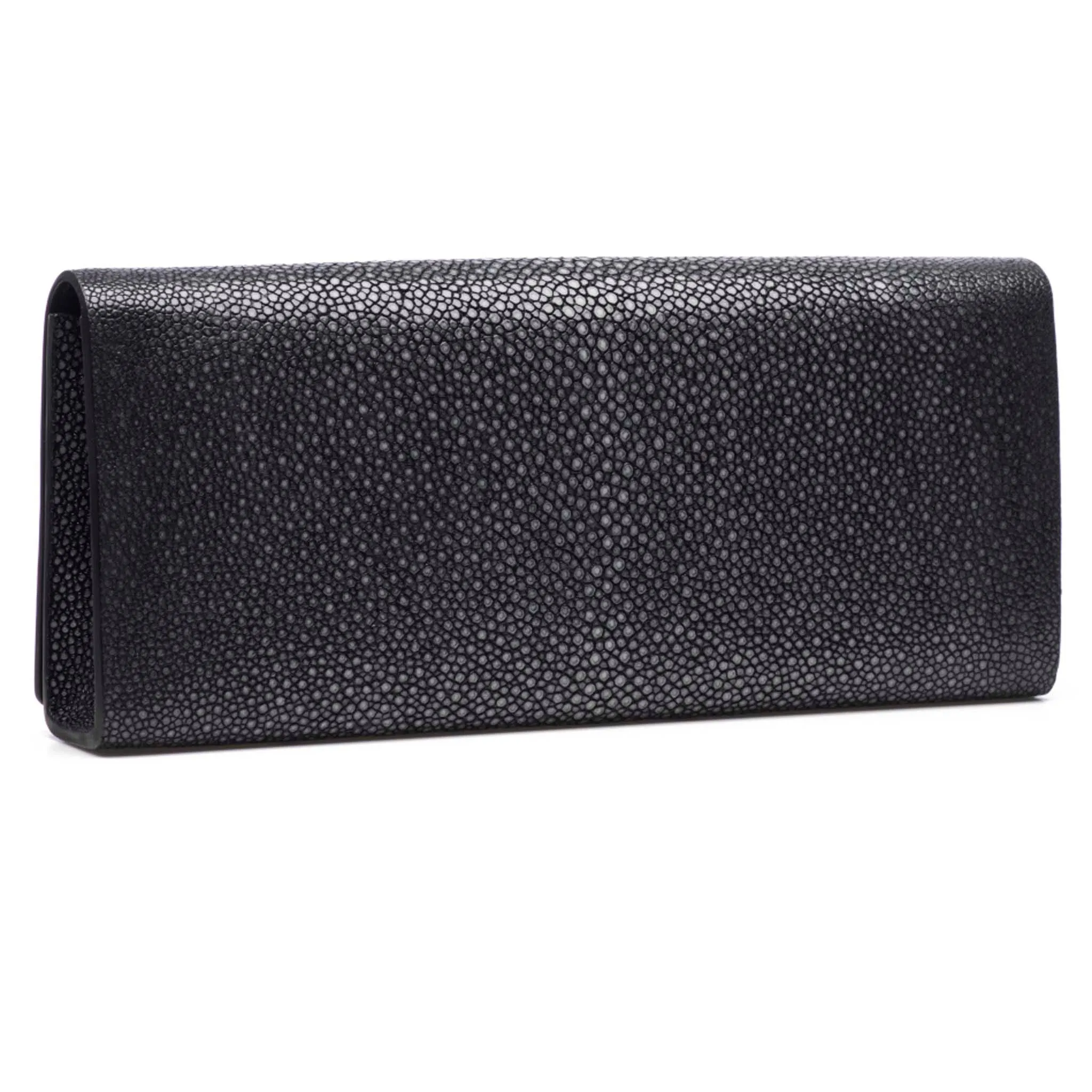 Cleo Shagreen Clutch