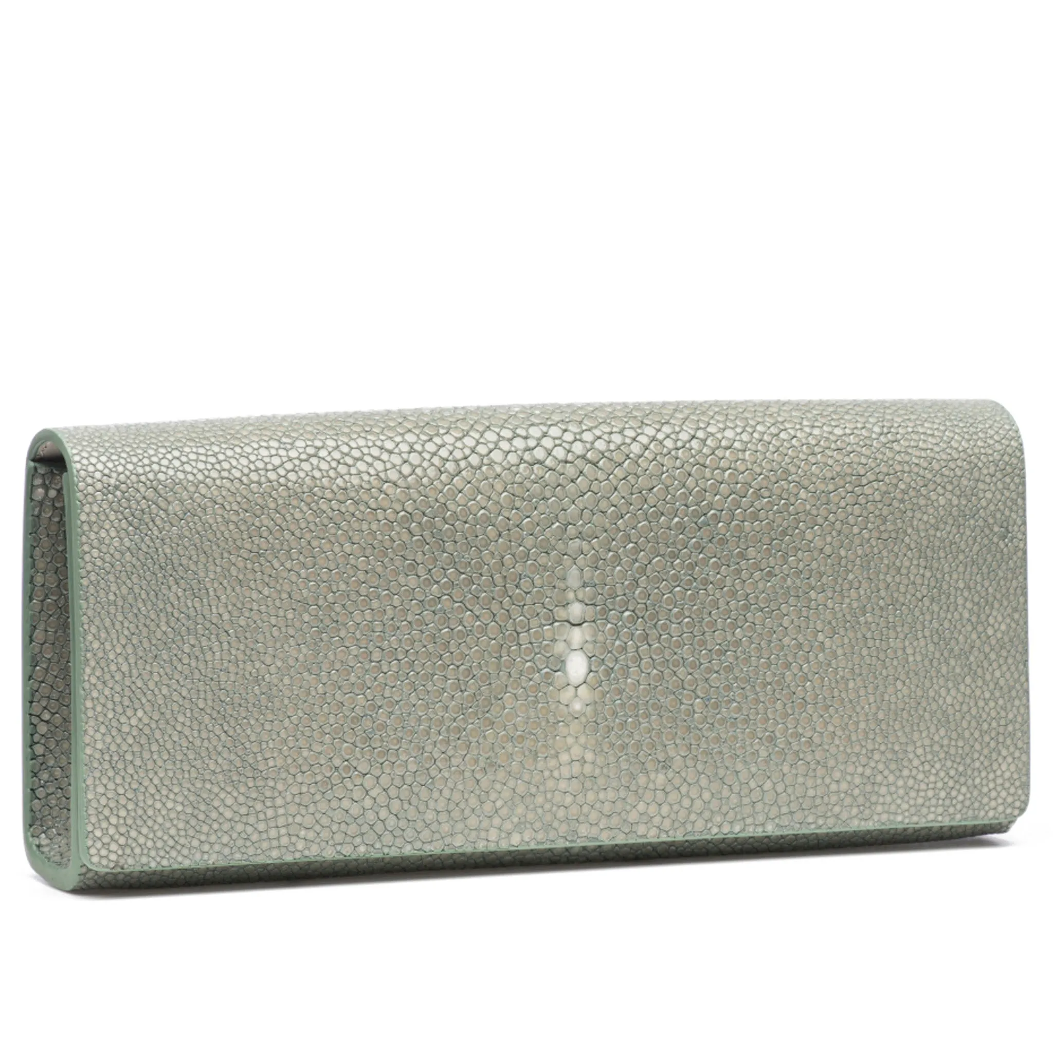 Cleo Shagreen Clutch