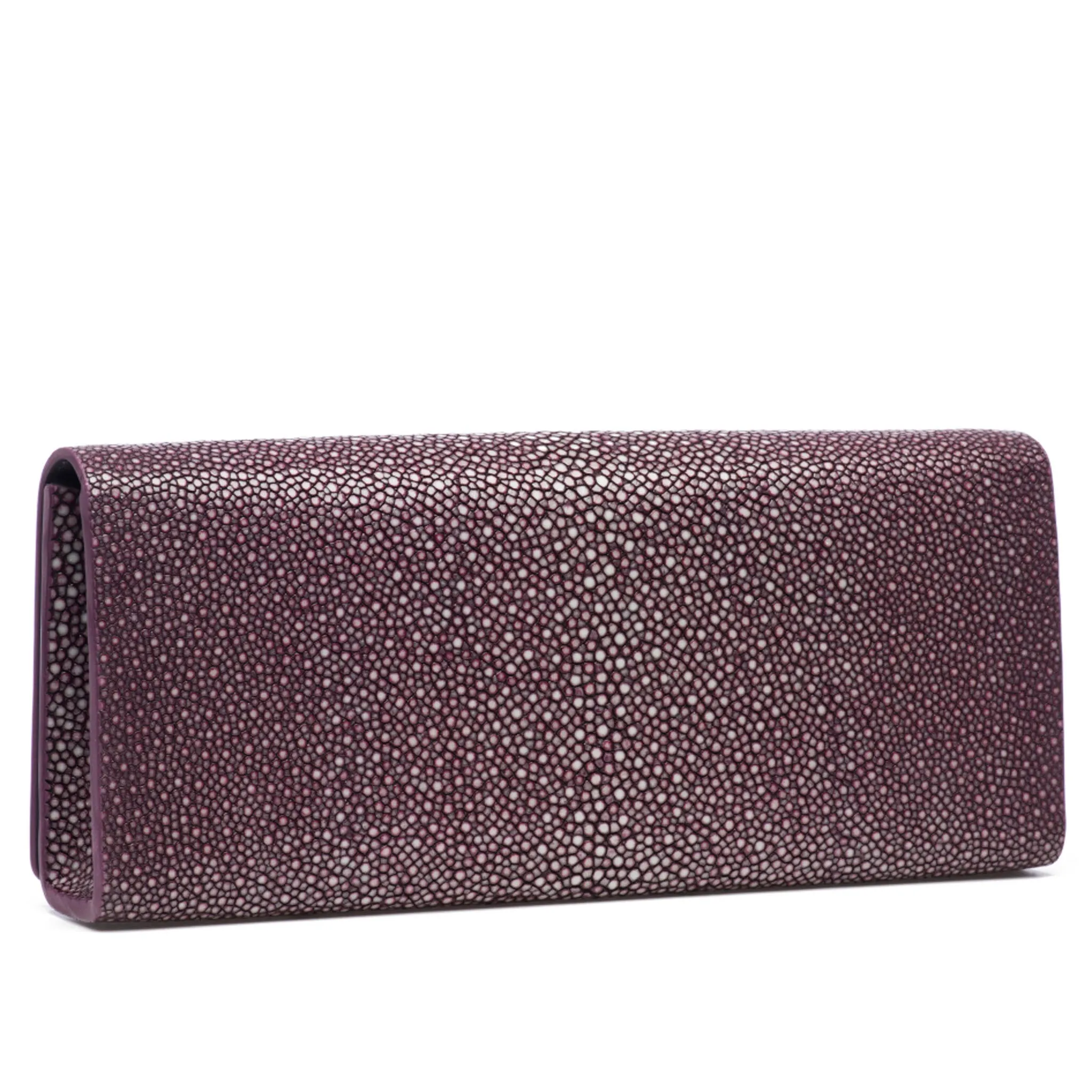 Cleo Shagreen Clutch