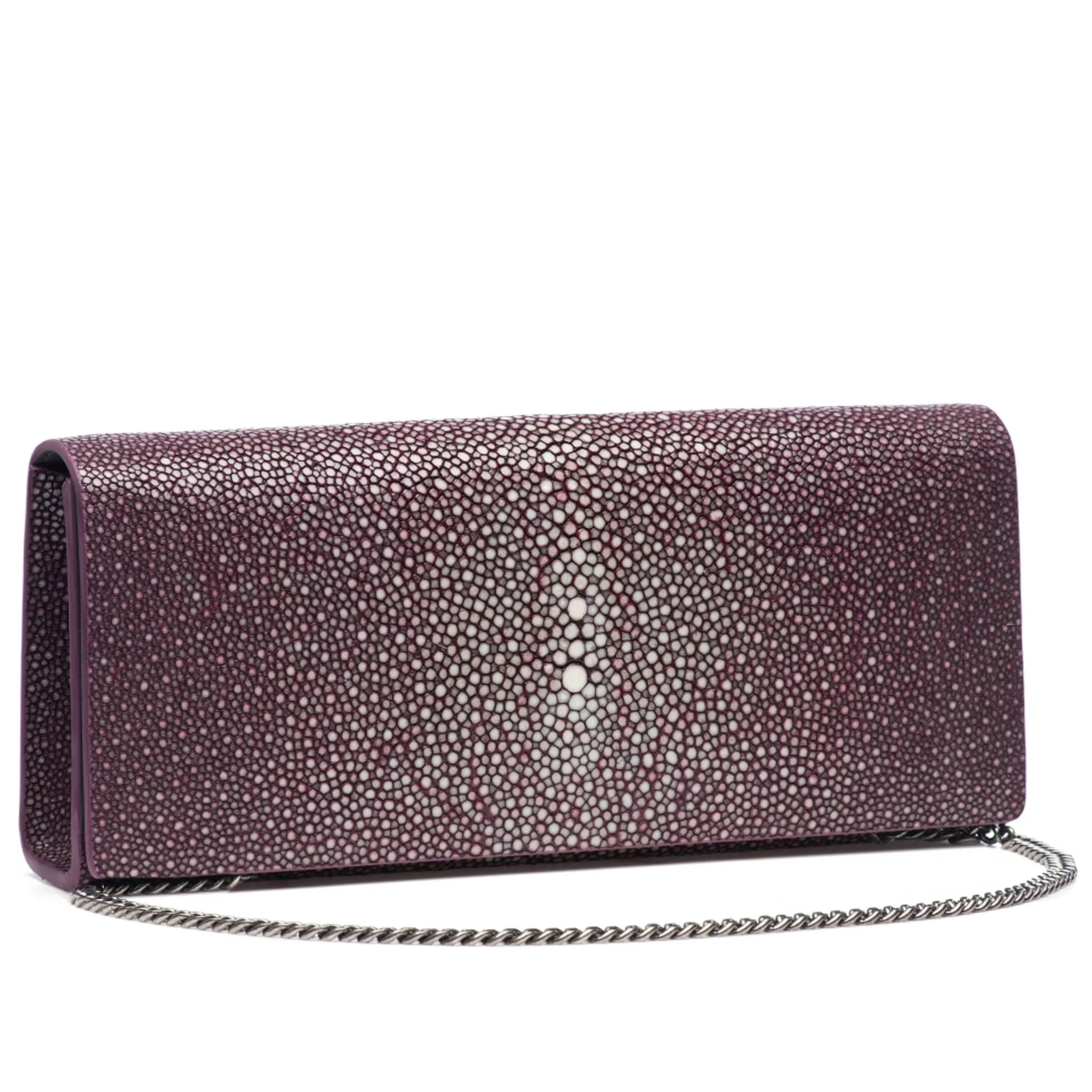 Cleo Shagreen Clutch