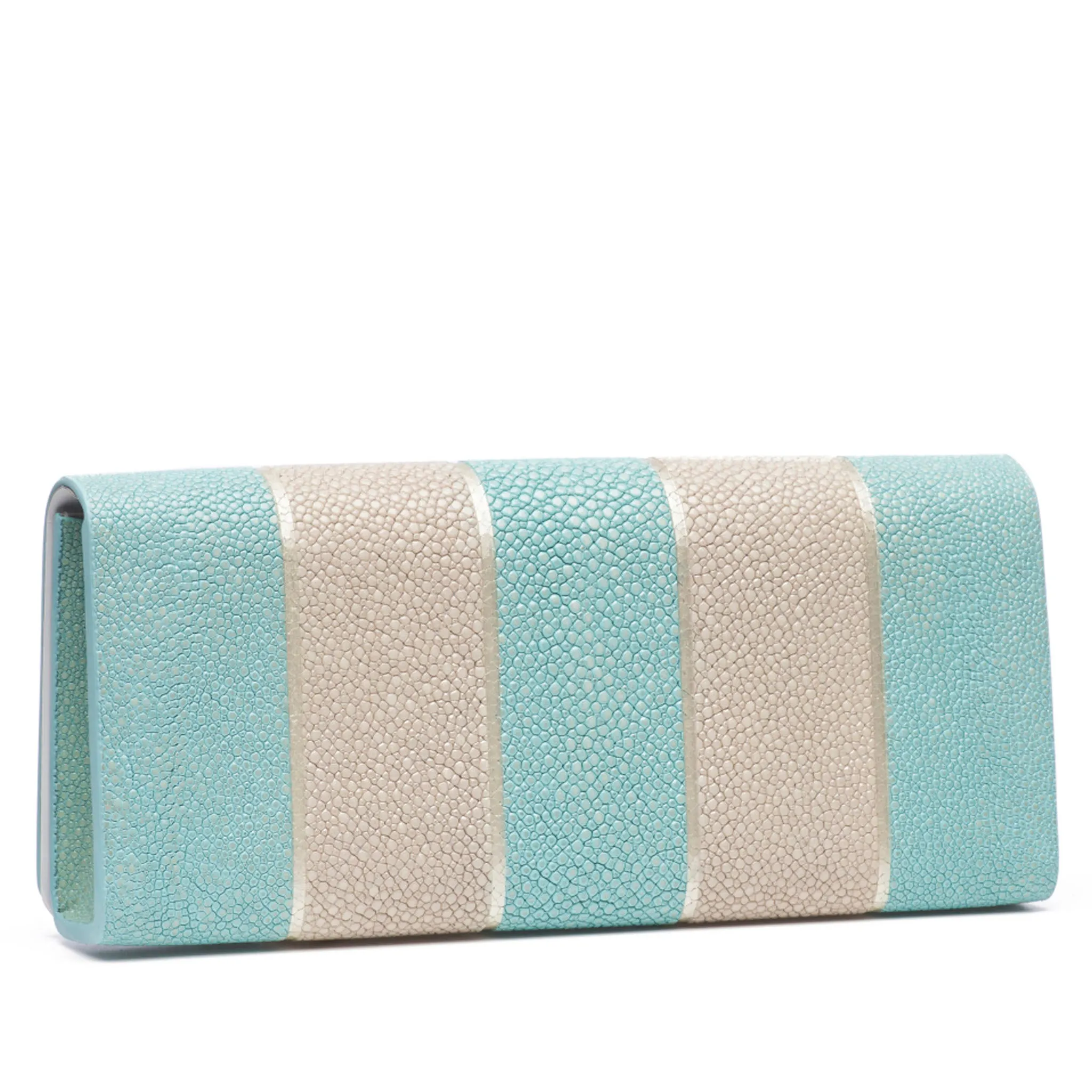 Cleo Shagreen Clutch