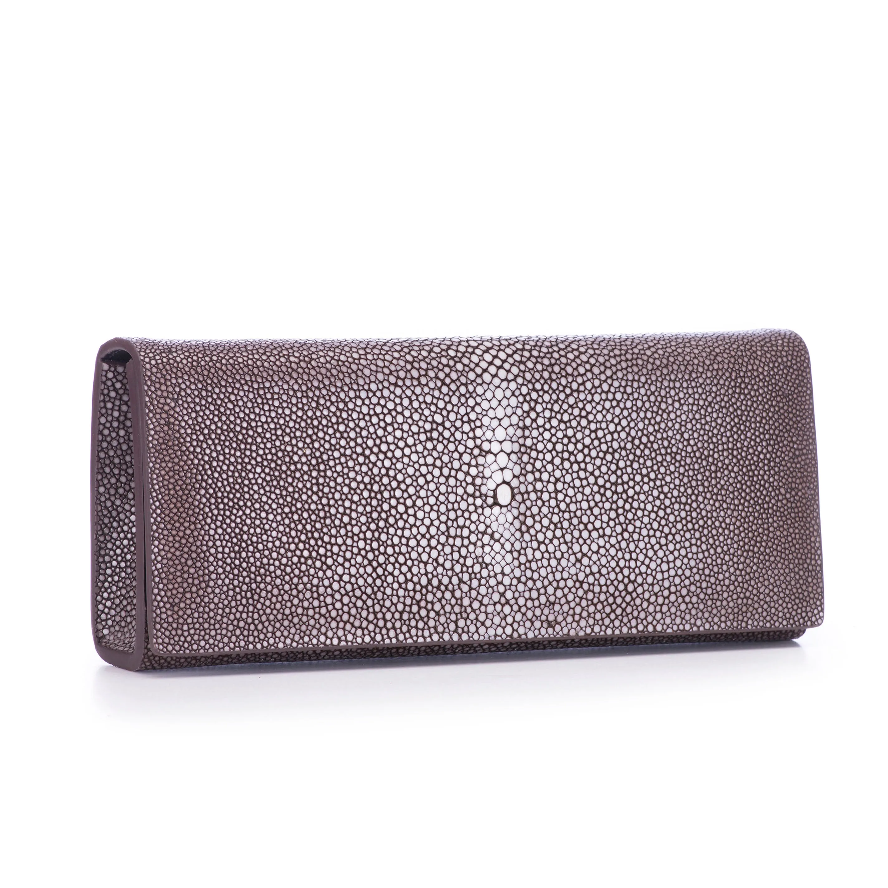 Cleo Shagreen Clutch