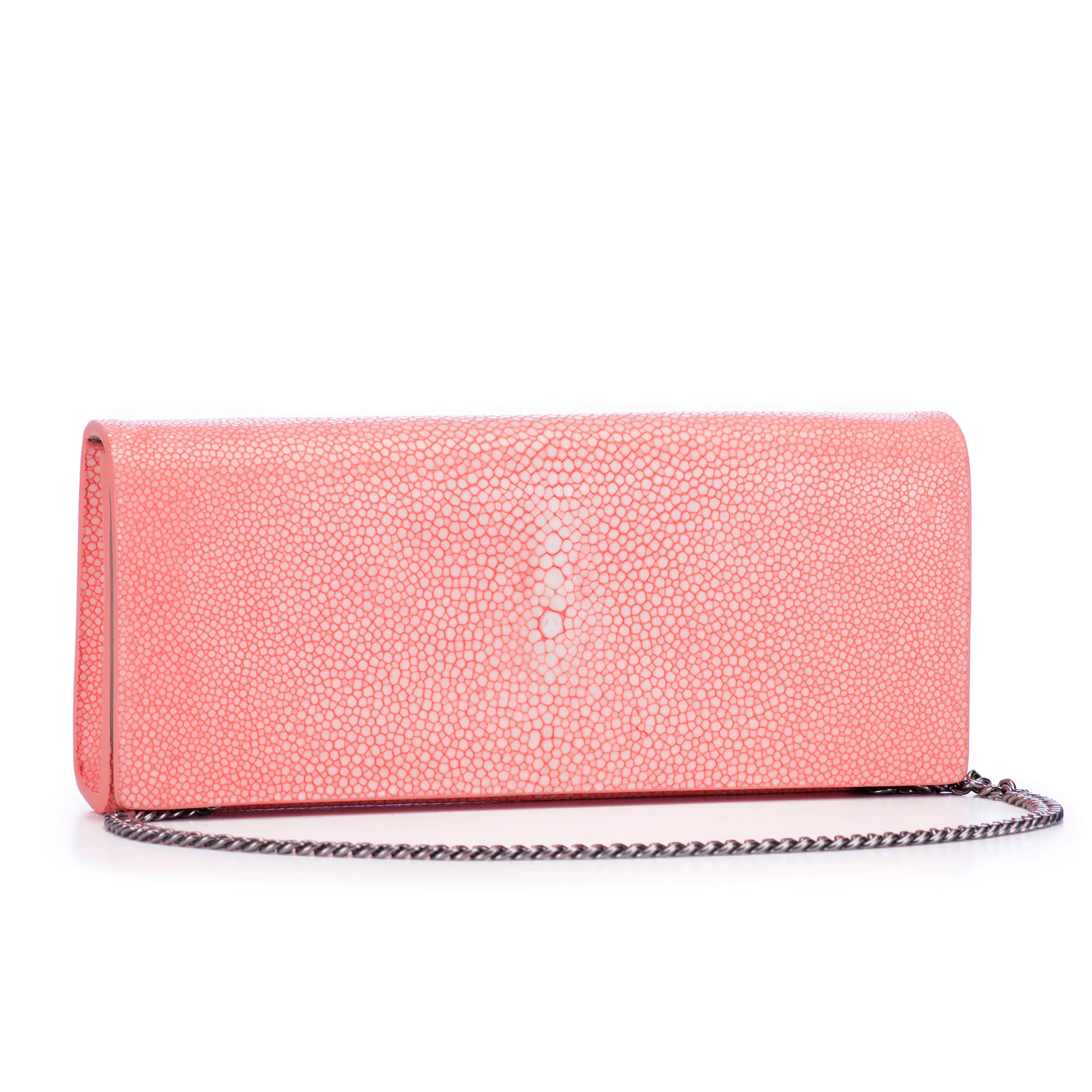 Cleo Shagreen Clutch