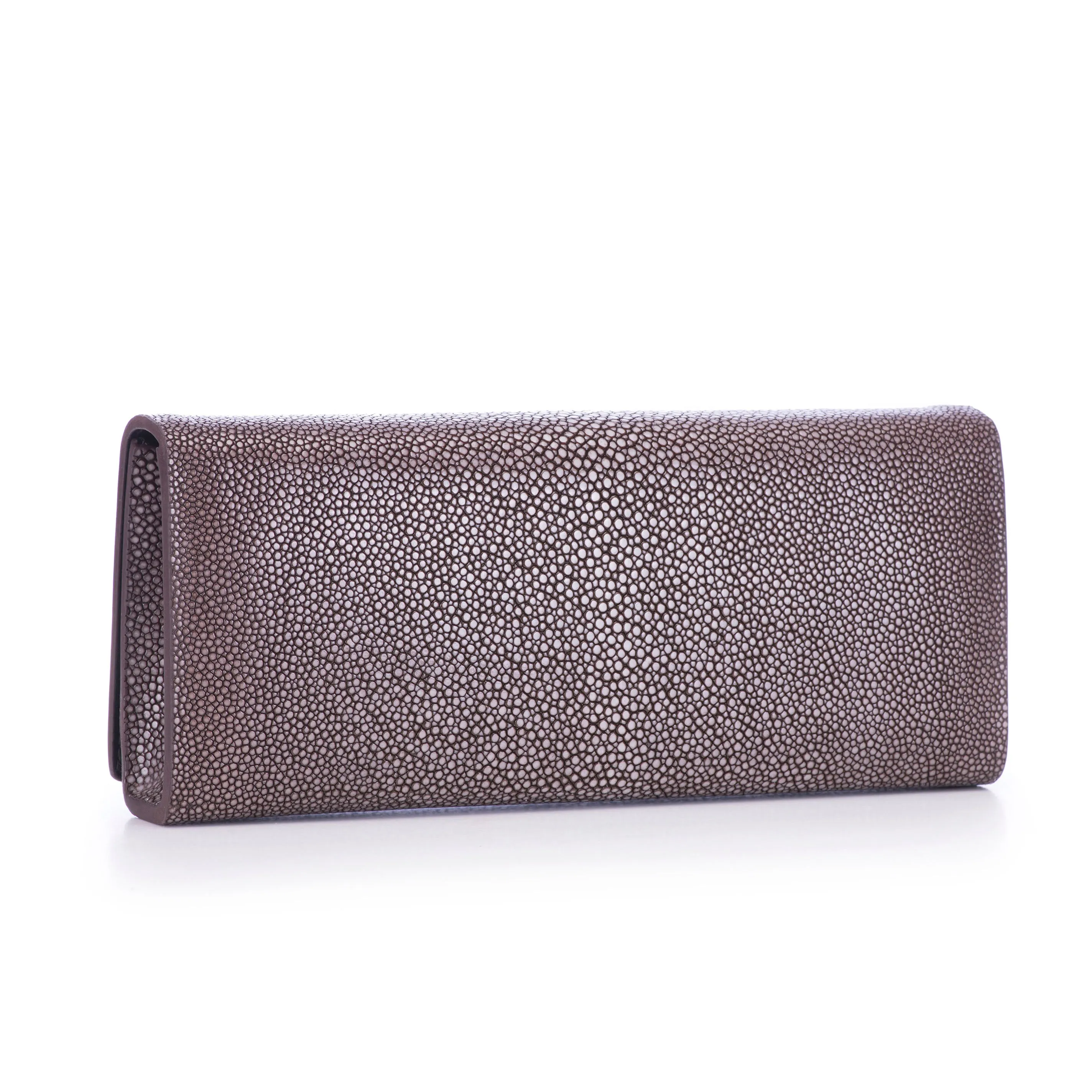 Cleo Shagreen Clutch