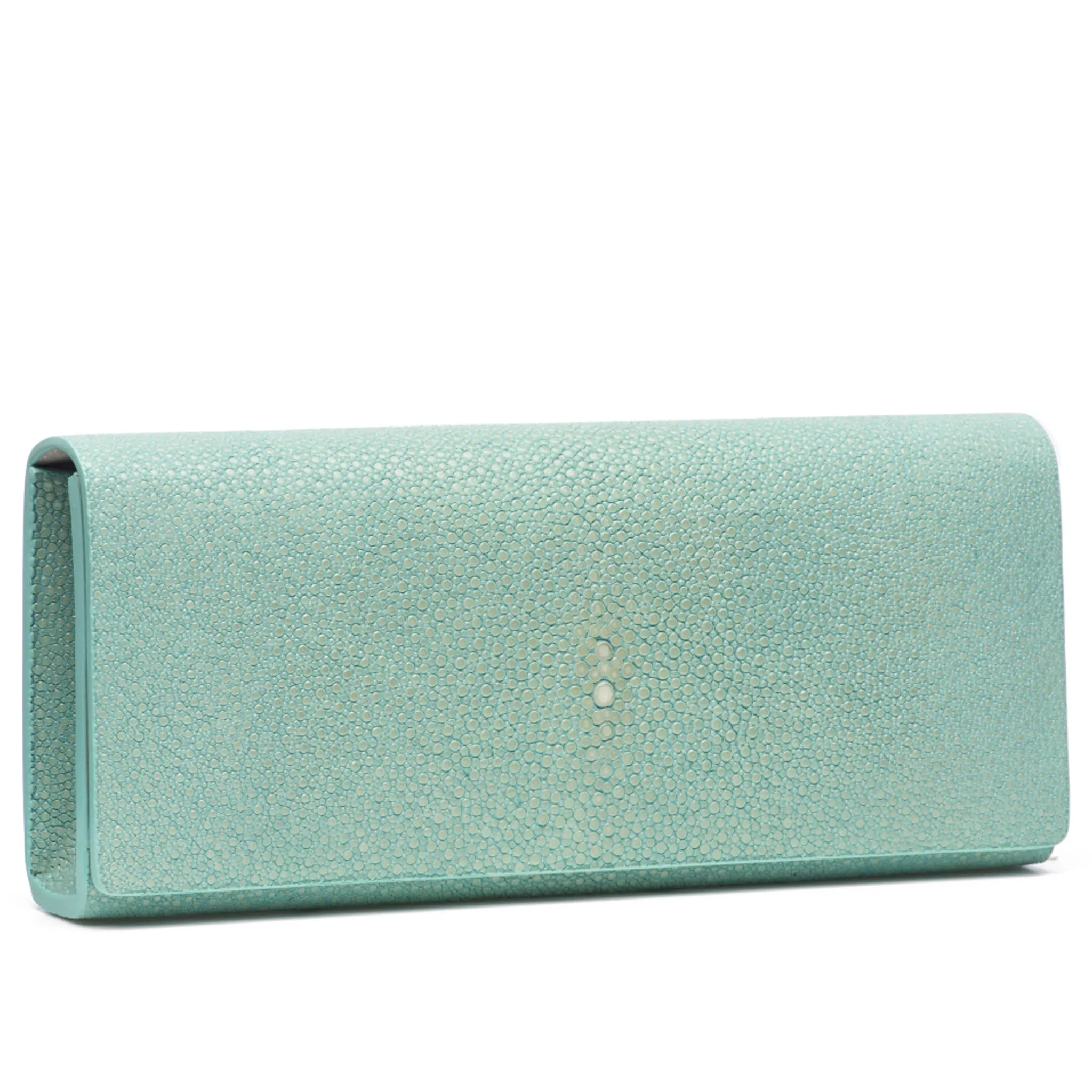 Cleo Shagreen Clutch