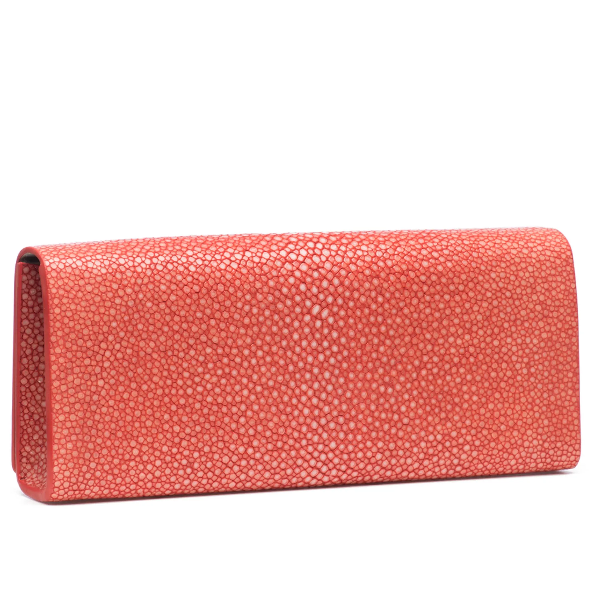 Cleo Shagreen Clutch