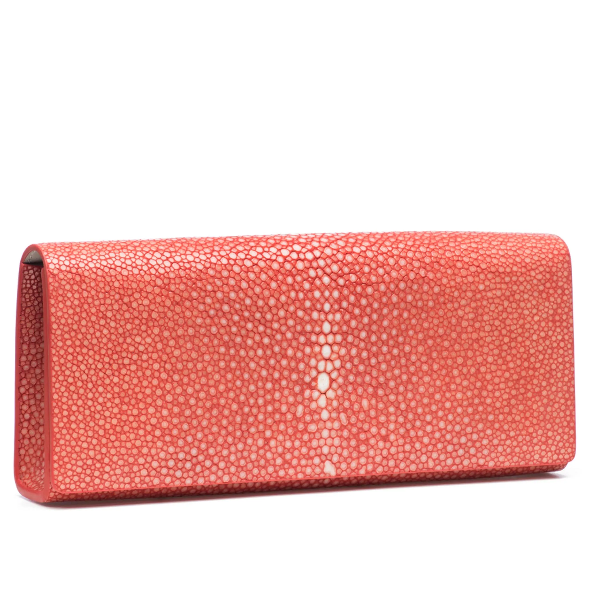 Cleo Shagreen Clutch