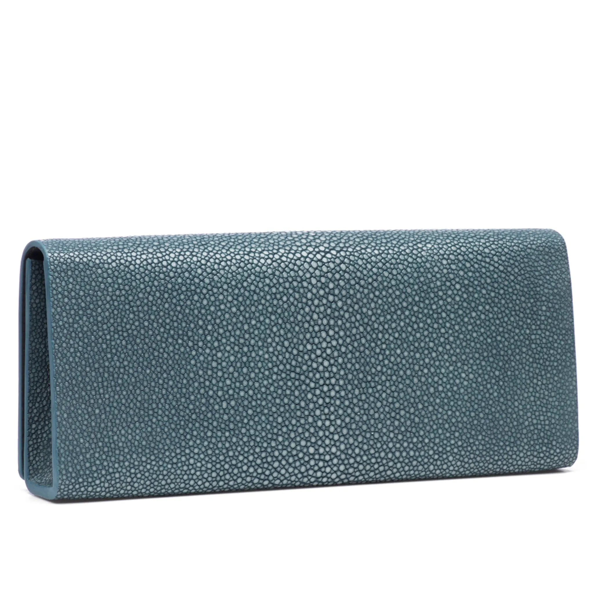 Cleo Shagreen Clutch