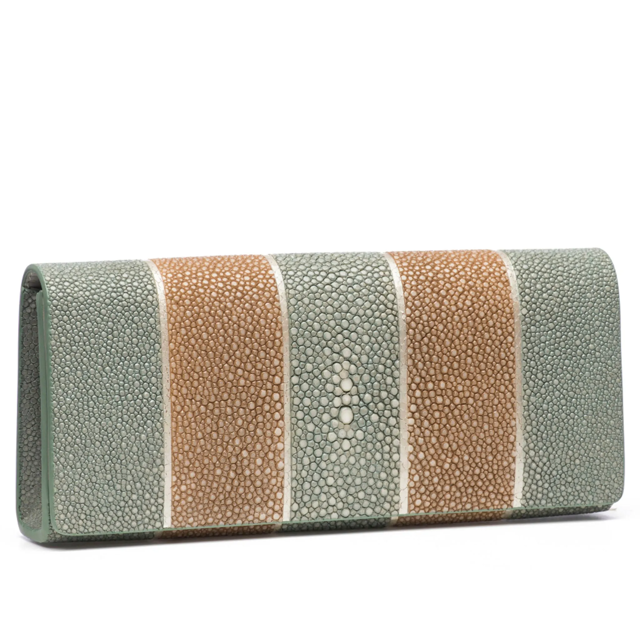 Cleo Shagreen Clutch