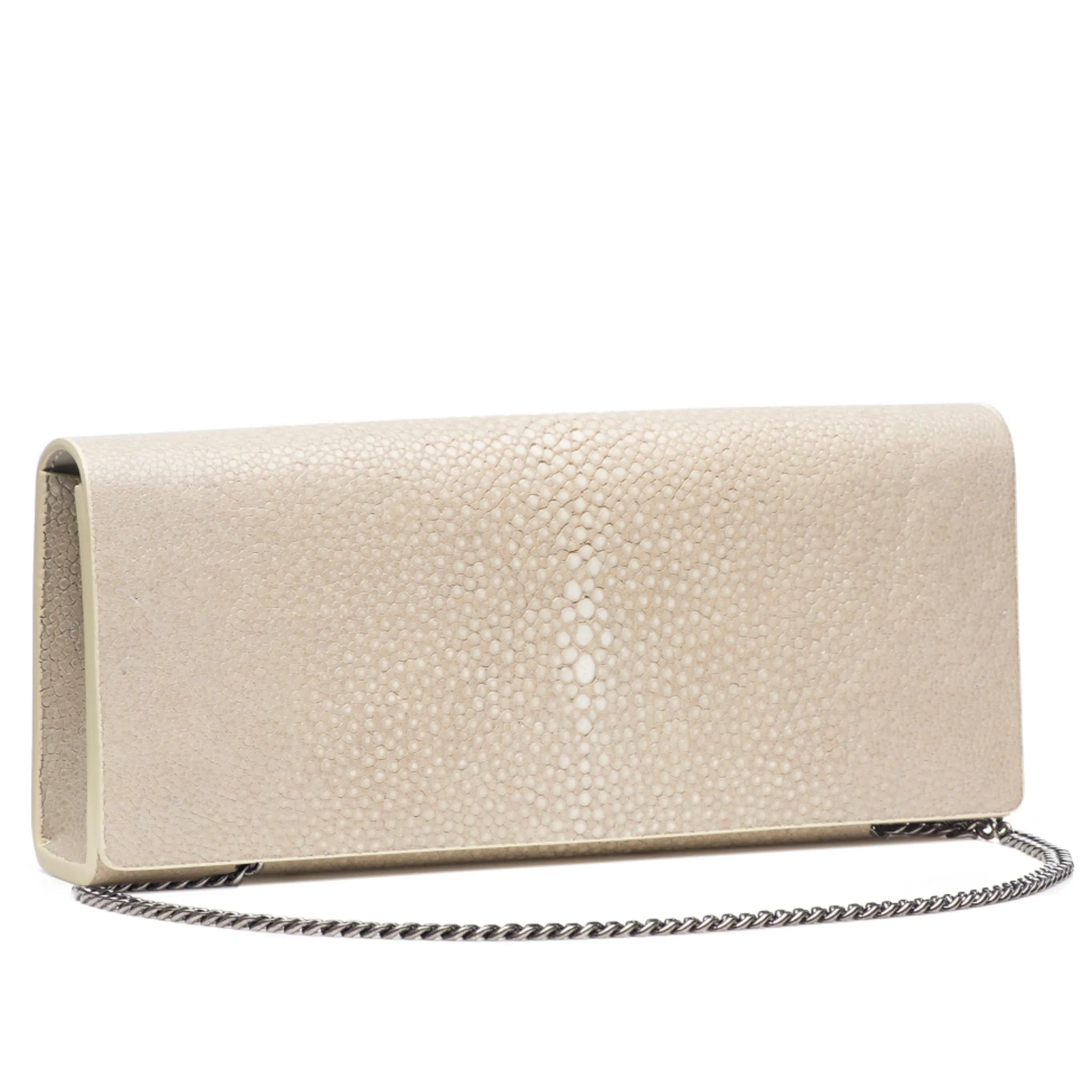 Cleo Shagreen Clutch