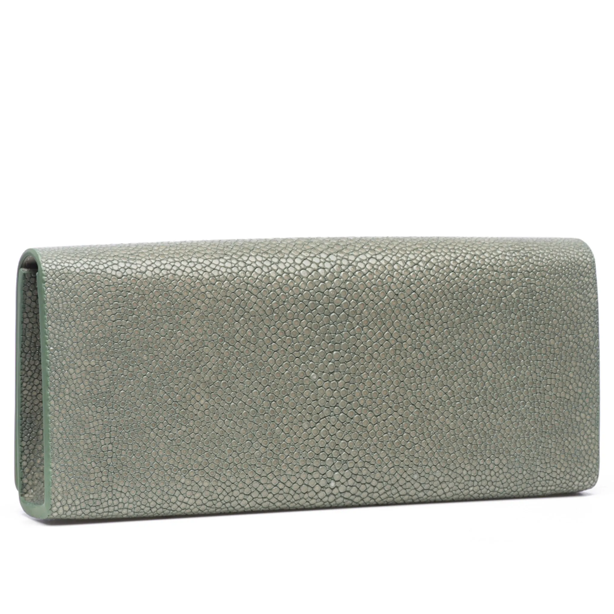 Cleo Shagreen Clutch