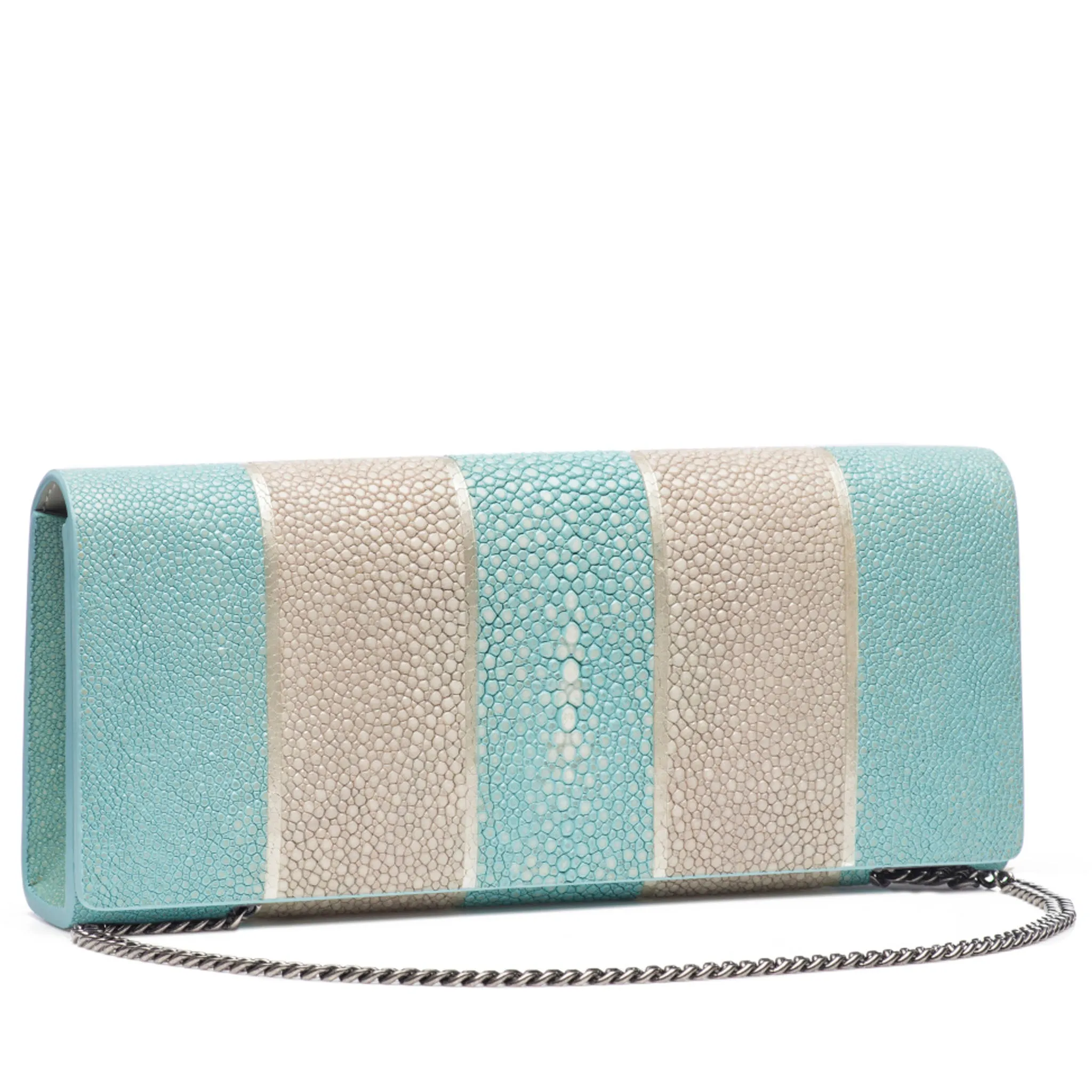 Cleo Shagreen Clutch