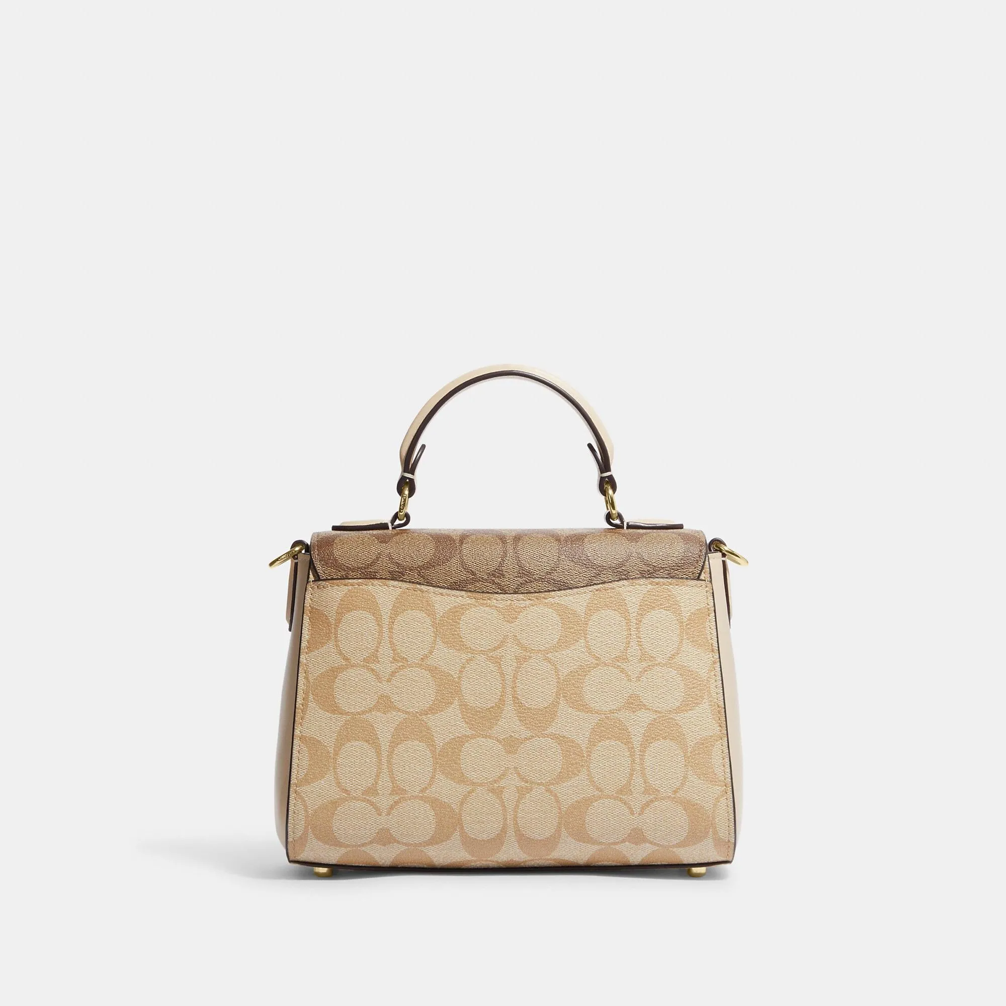 Coach Outlet Morgan Top Handle Satchel In Blocked Signature Canvas