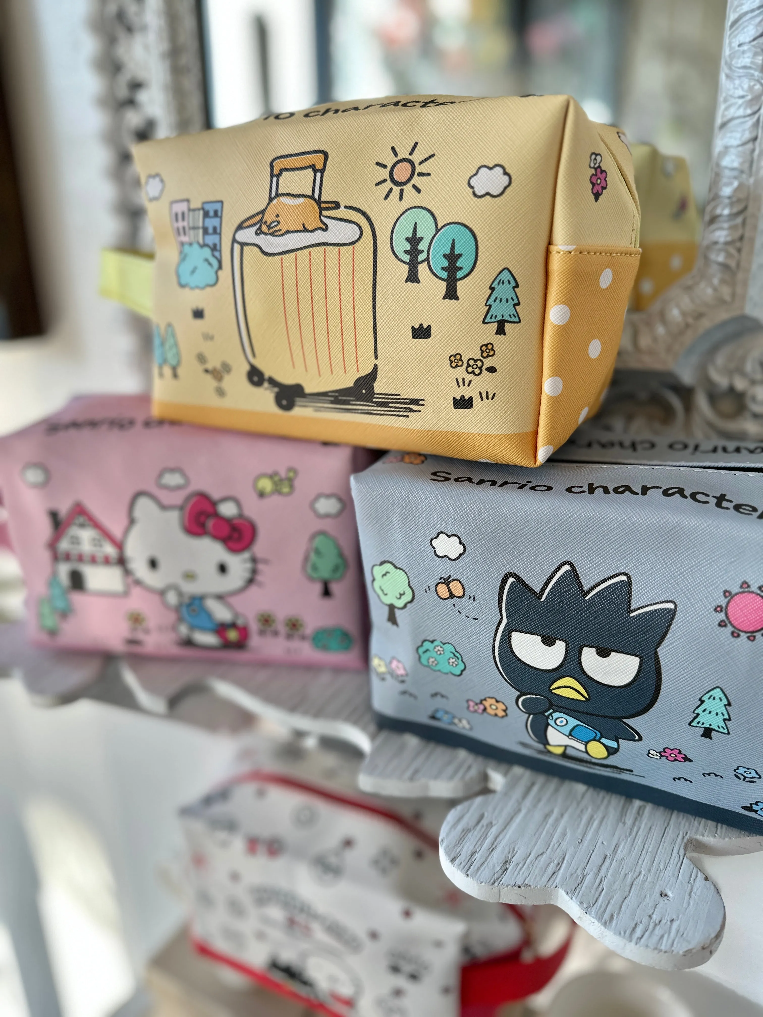 Cute Sanrio Family Makeup Bag