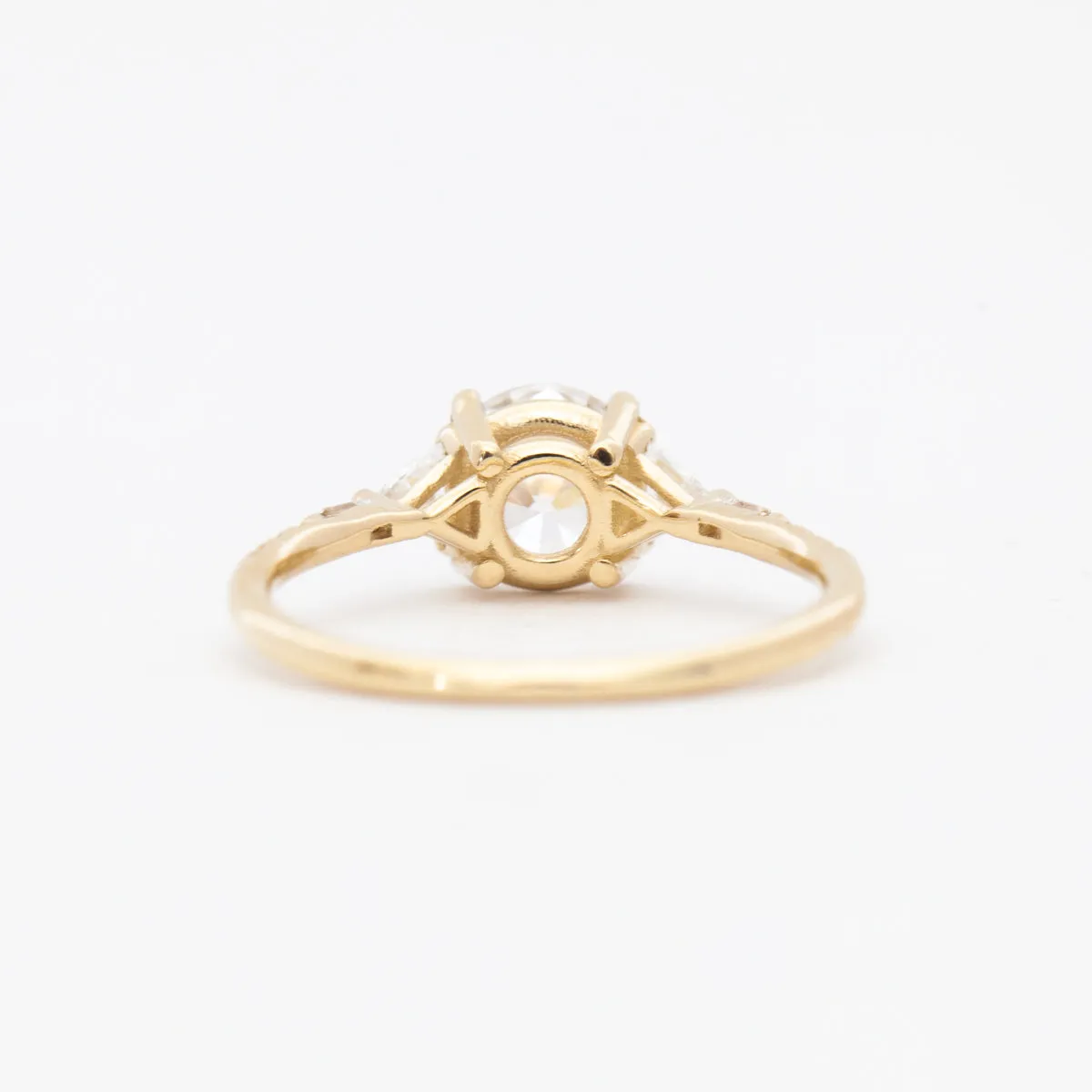 Diamond Trillion Baguette Equilibrium Ring